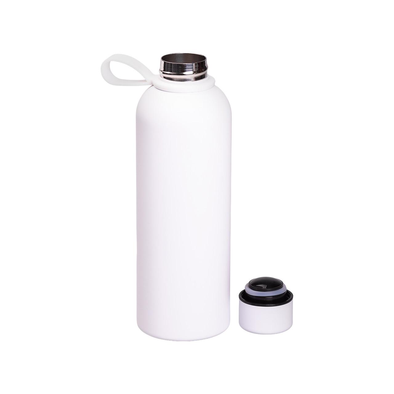 термобутылка для путешествий 500 мл белая вакуумная бутылка с открытым горлом