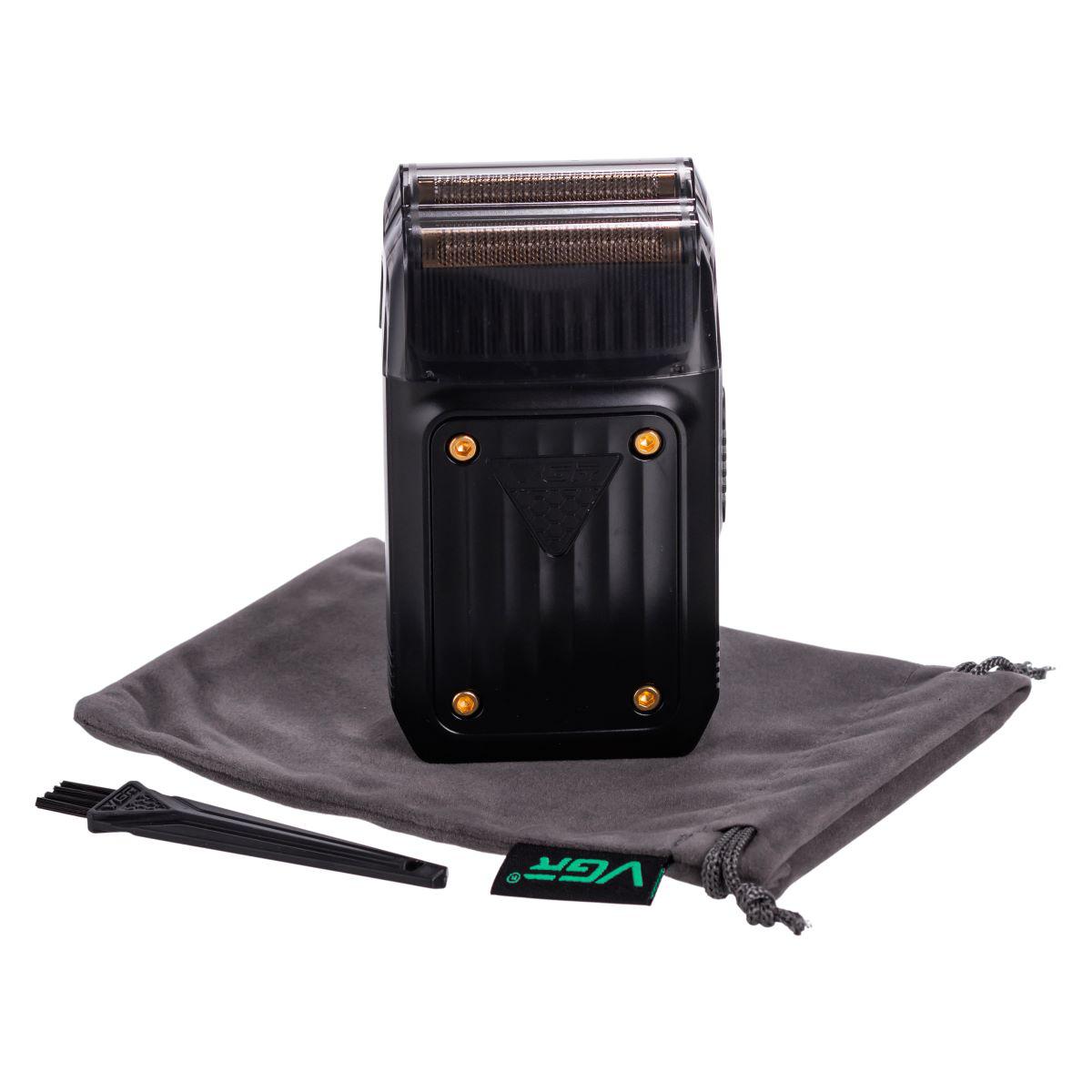 Мужская электробритва VGR V-363 с двойным лезвием из нержавеющей стали и LED-дисплеем