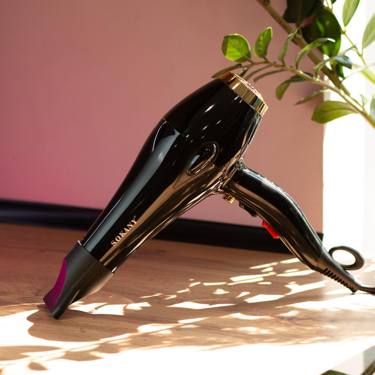 Профессиональный фен 2600 Вт в интерьере — фен для объёмной укладки волос с диффузором и концентраторами