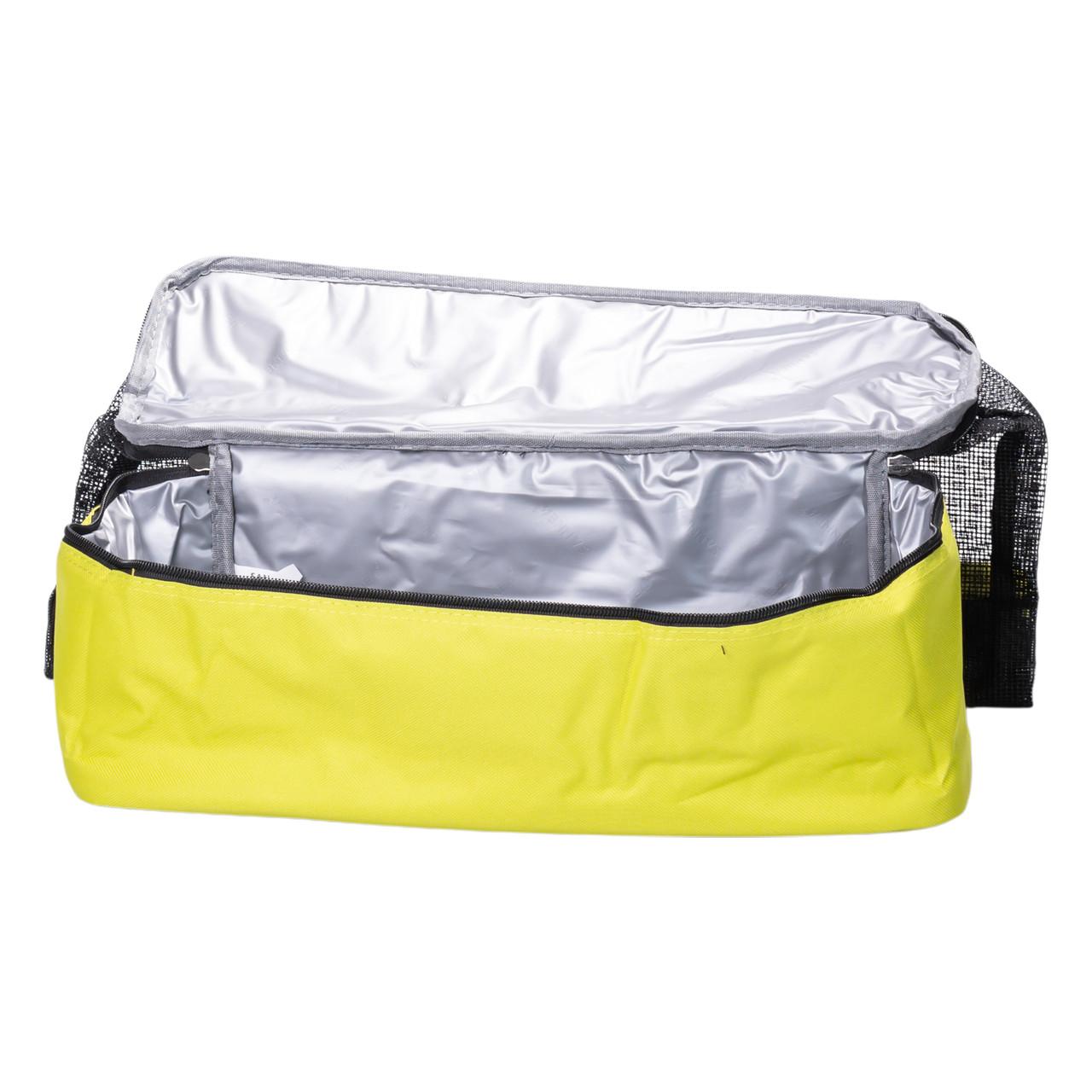 термосумка для пикника с двумя отделениями — открытый фольгированный термоотсек