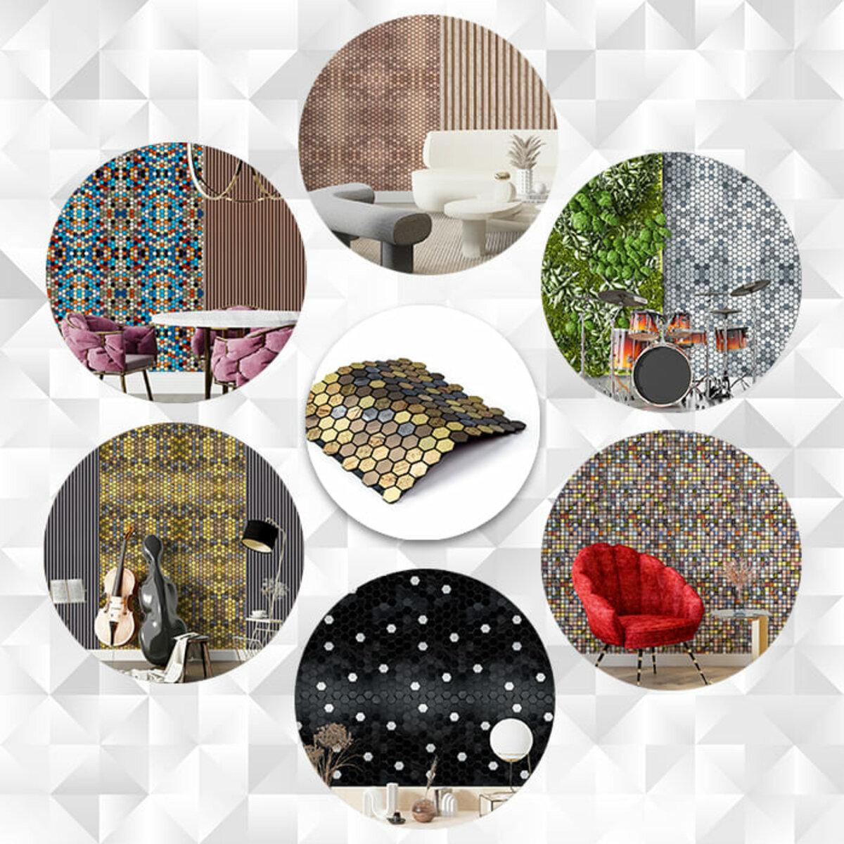 влагостойкая самоклеящаяся алюминиевая плитка крупный план капли воды