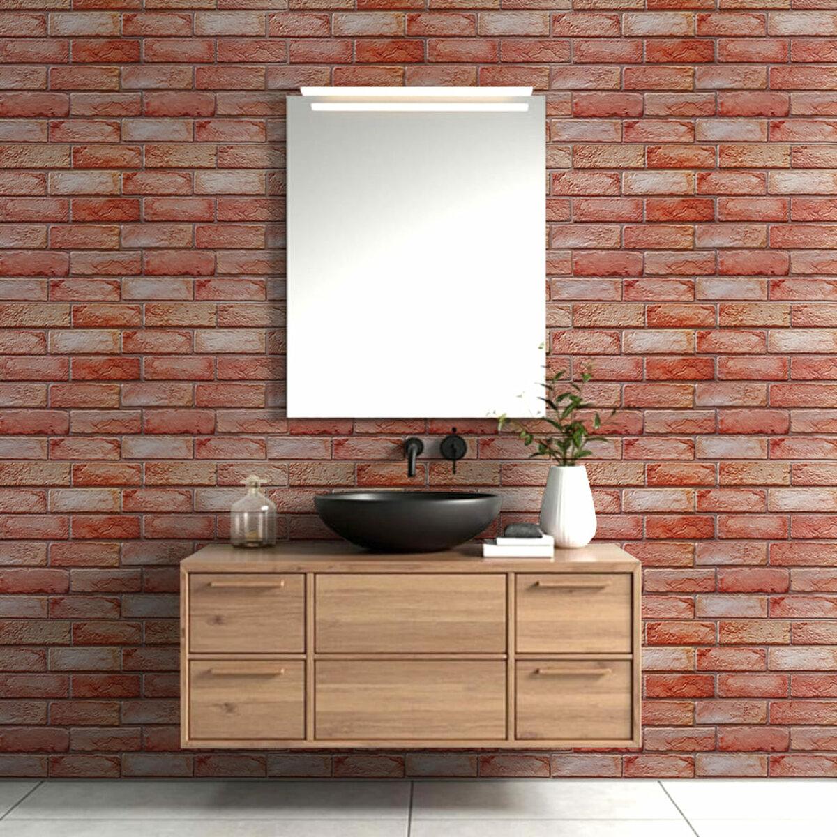 декоративная кирпичная панель для кухни панель ПВХ имитация кирпича интерьер