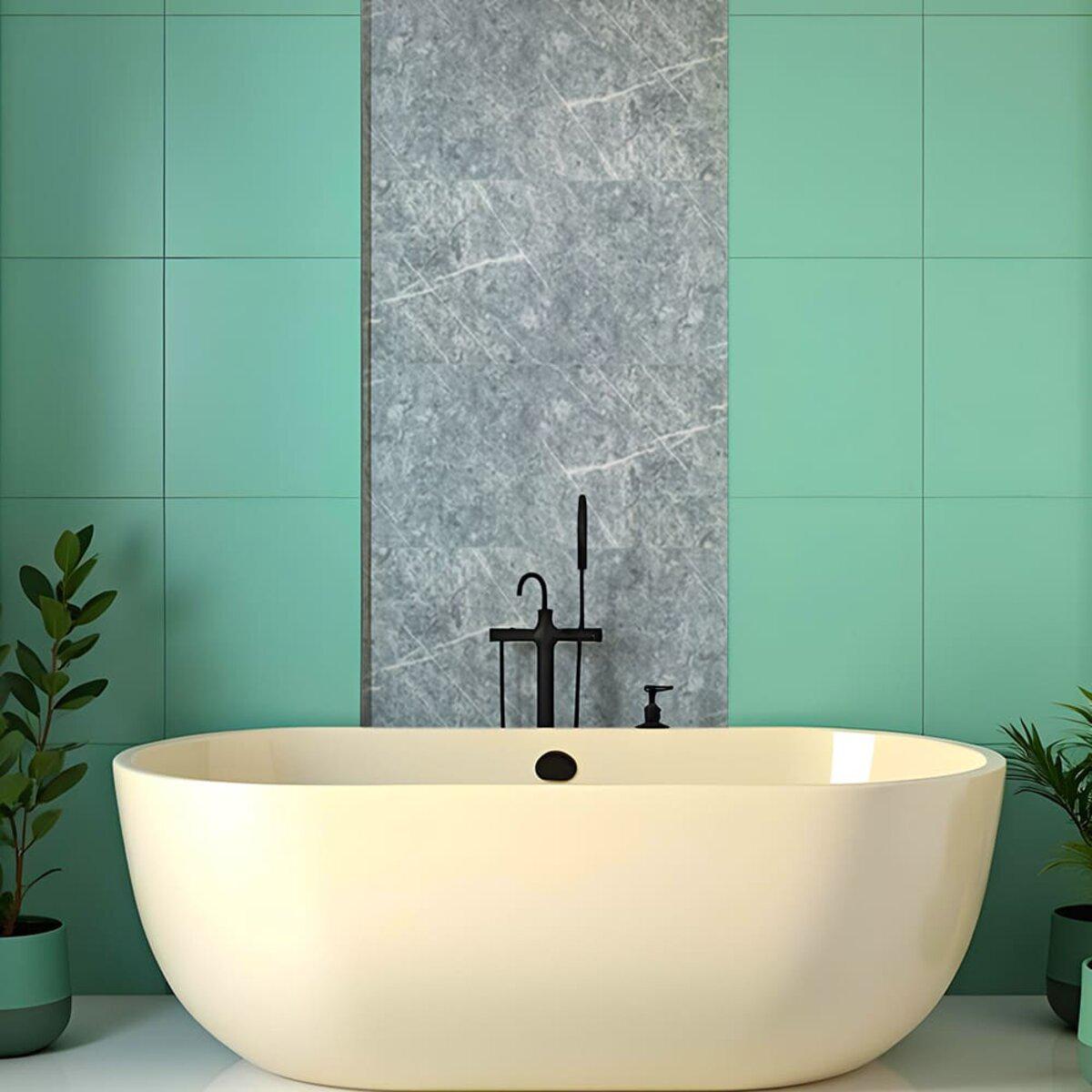 легкая самоклеящаяся плитка для ванной в интерьере, самоклеящаяся стеновая плитка 600x300 мм