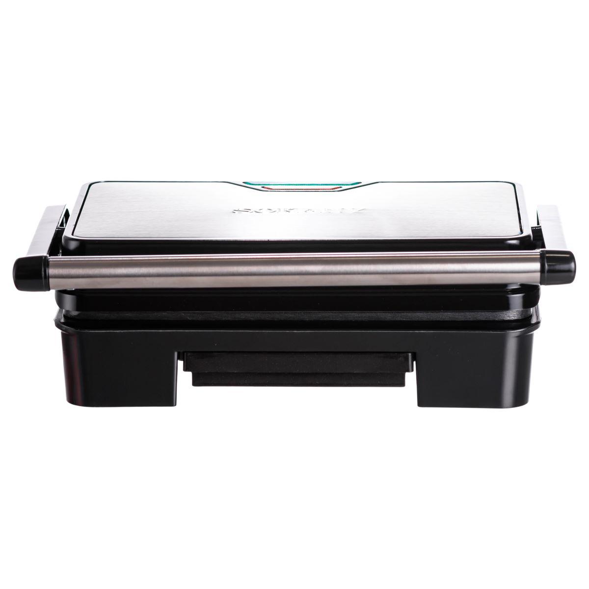 Электрогриль с антипригарным покрытием Sokany SK-223 в интерьере кухни, компактный настольный гриль