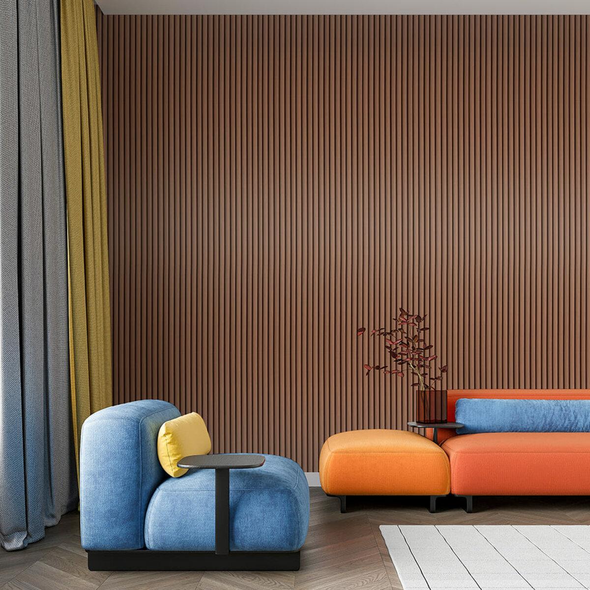 Декоративная рейка WPC Капучино — вертикальная реечная панель под дерево, влагостойкая и стойкая к УФ