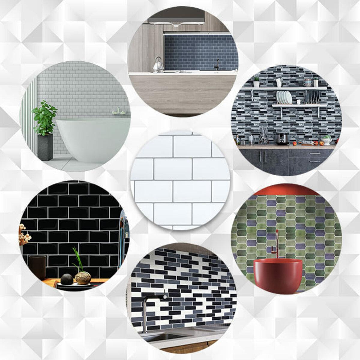 3D плитка под кирпич для кухни, влагостойкая полиуретановая панель 305x305 мм