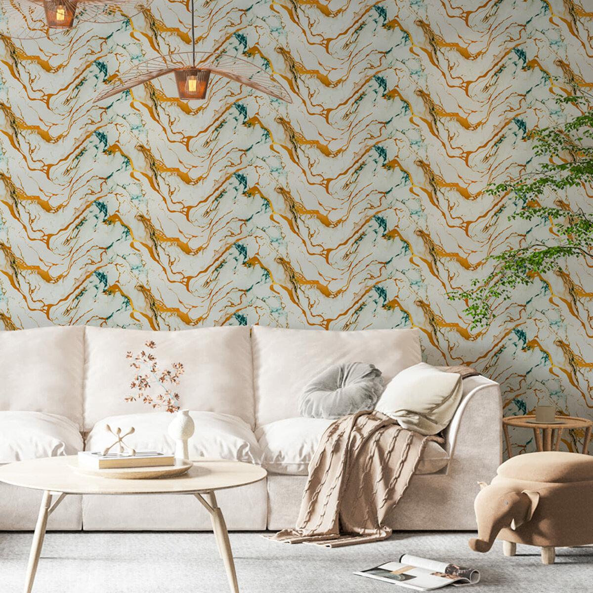 самоклеящаяся PET плитка 600x300 в интерьере — декоративная настенная панель