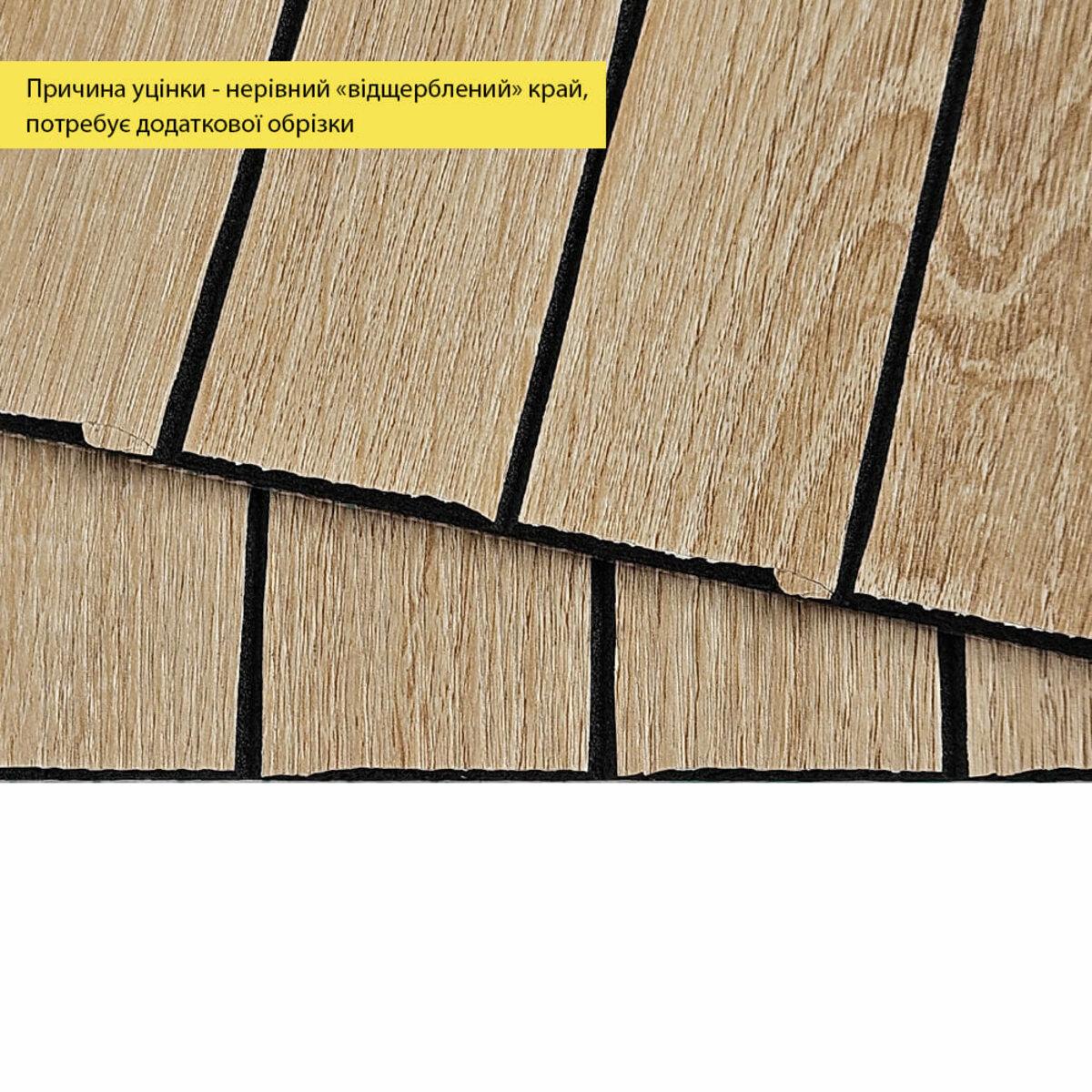 гибкие виниловые панели 600x600 имитация рейки светлый миндаль, крупный план слоя панели