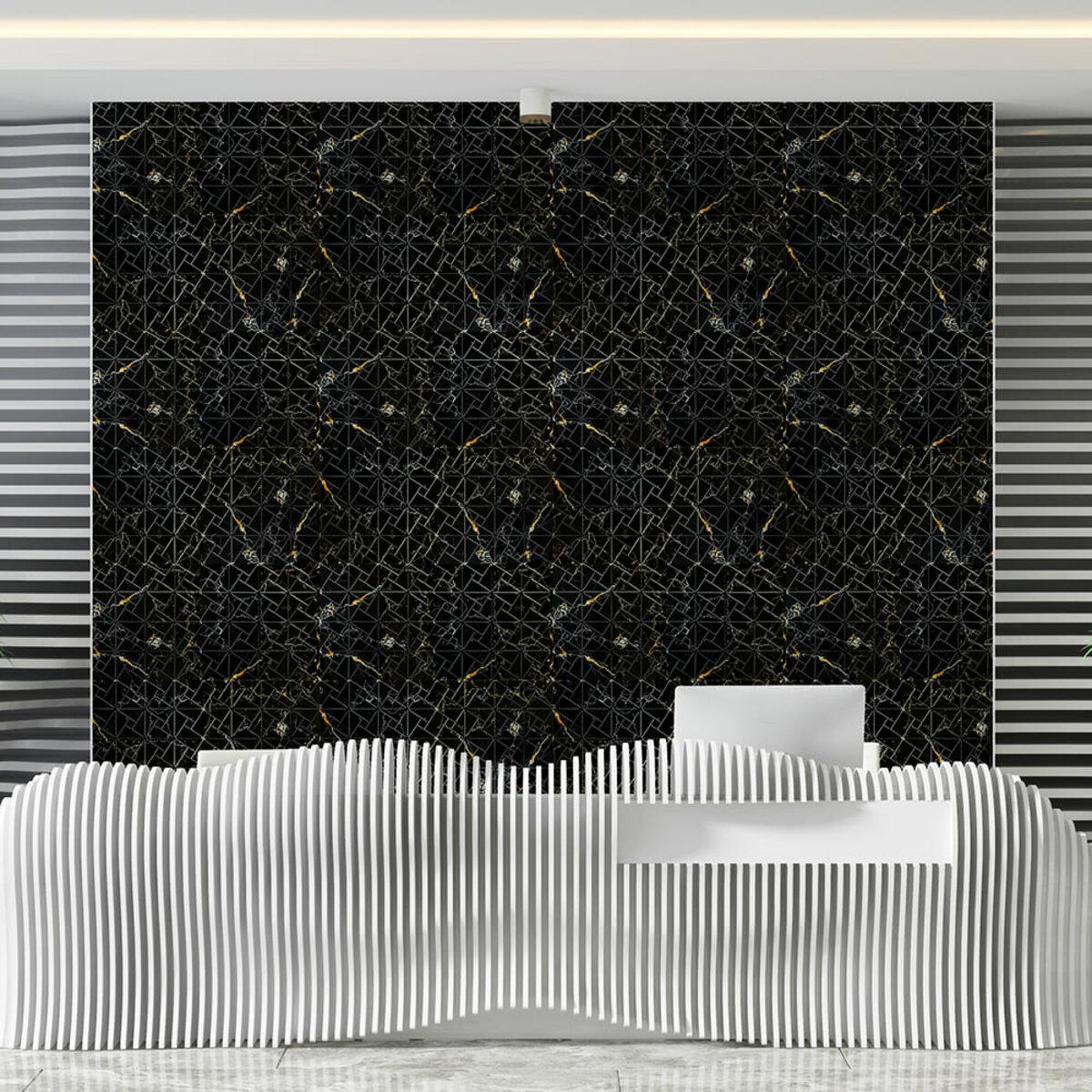 интерьерная укладка декоративная плитка для стен из PET 300х300 в кухне, самоклеящаяся мозаика