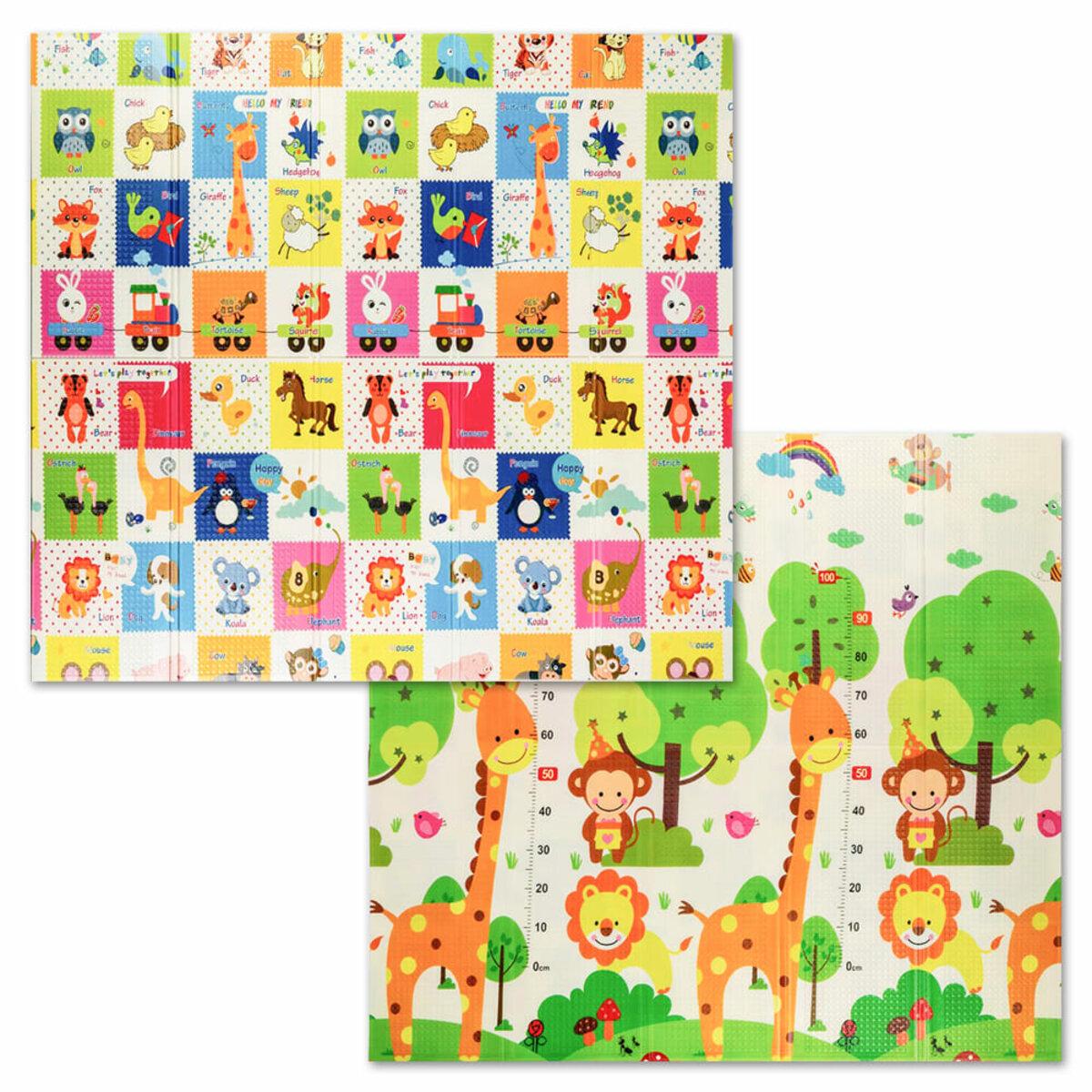 Мягкий игровой коврик XPE 180x200 см в интерьере — детский термоковрик для игр