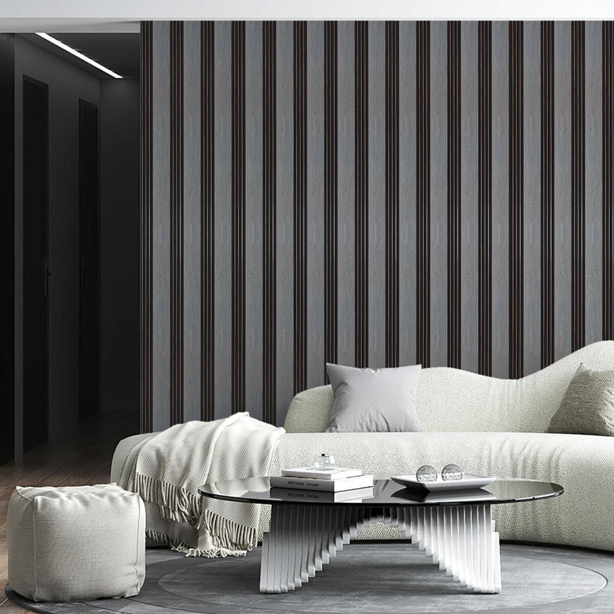 Рейка под серое дерево для интерьера — стеновая рейка 160x2900x11 мм в интерьере