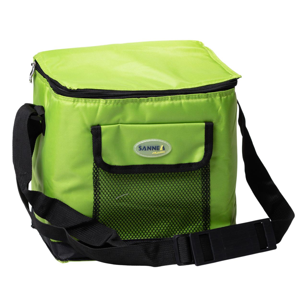 Сумка‑холодильник 9 л салатовая с плечевым ремнем — сумка-холодильник для рыбалки и отдыха