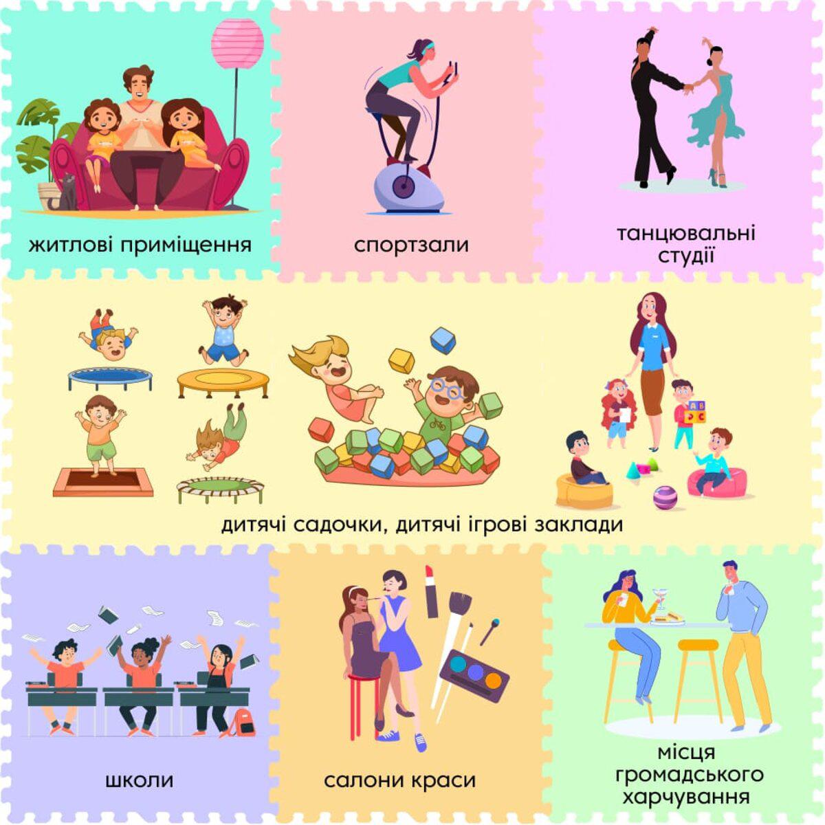 Модульне підлогове покриття пазл під дерево в інтер’єрі спальні