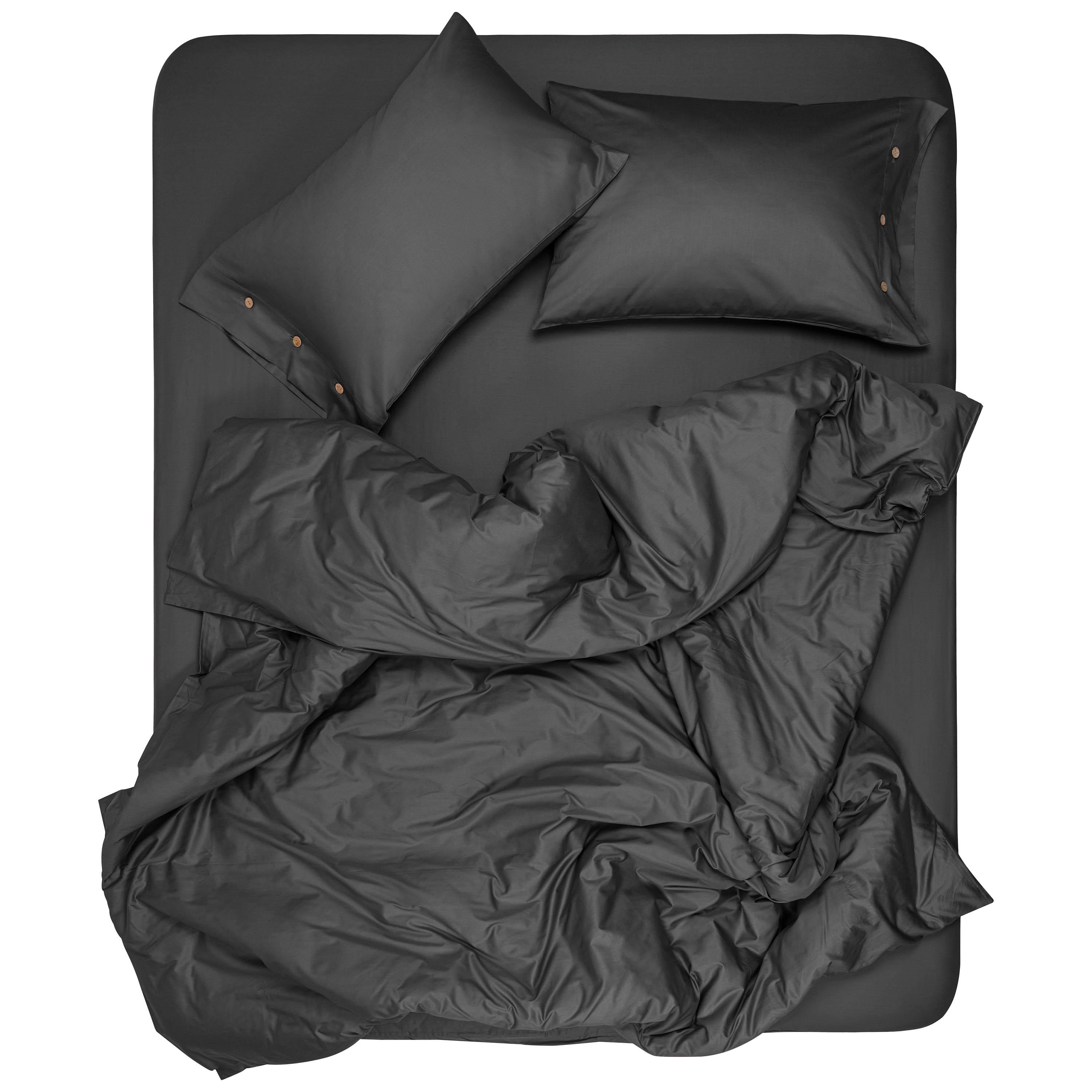 Серый сатин — простыня в интерьере, 100% хлопок плотность 300 ТС