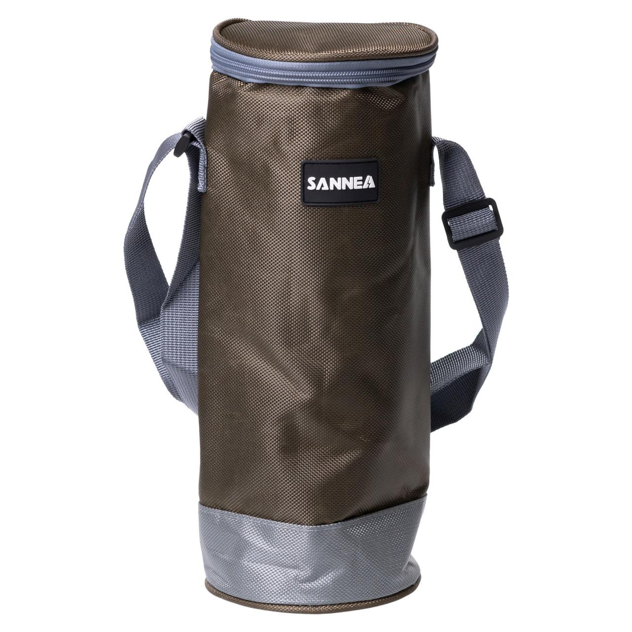 термосумка для бутылок 1.5 л цилиндрическая сумка-холодильник зелёная