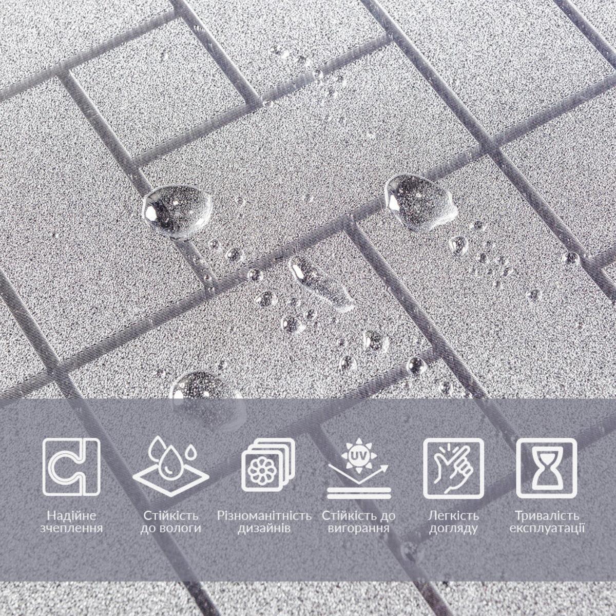 Текстура ПВХ плёнки 600x3000 мм с водоотталкивающей поверхностью — плёнка на окна с УФ защитой