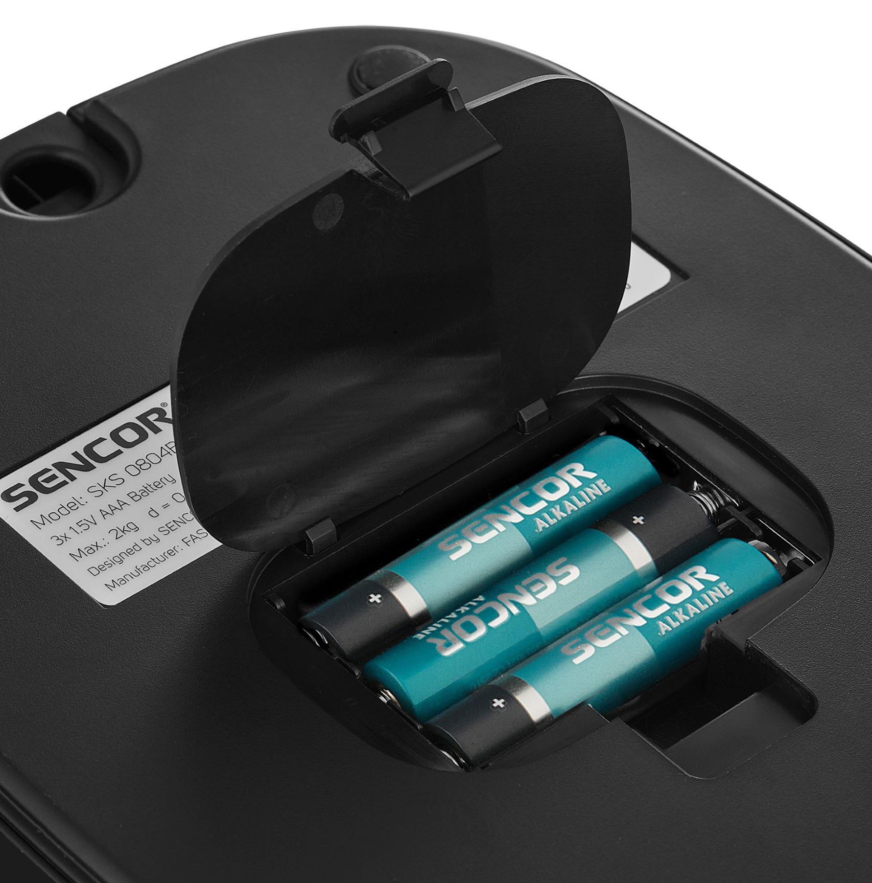 точные кухонные весы 0.1 г для дозировки кофе — Sencor, платформа из нержавеющей стали, макс 2 кг