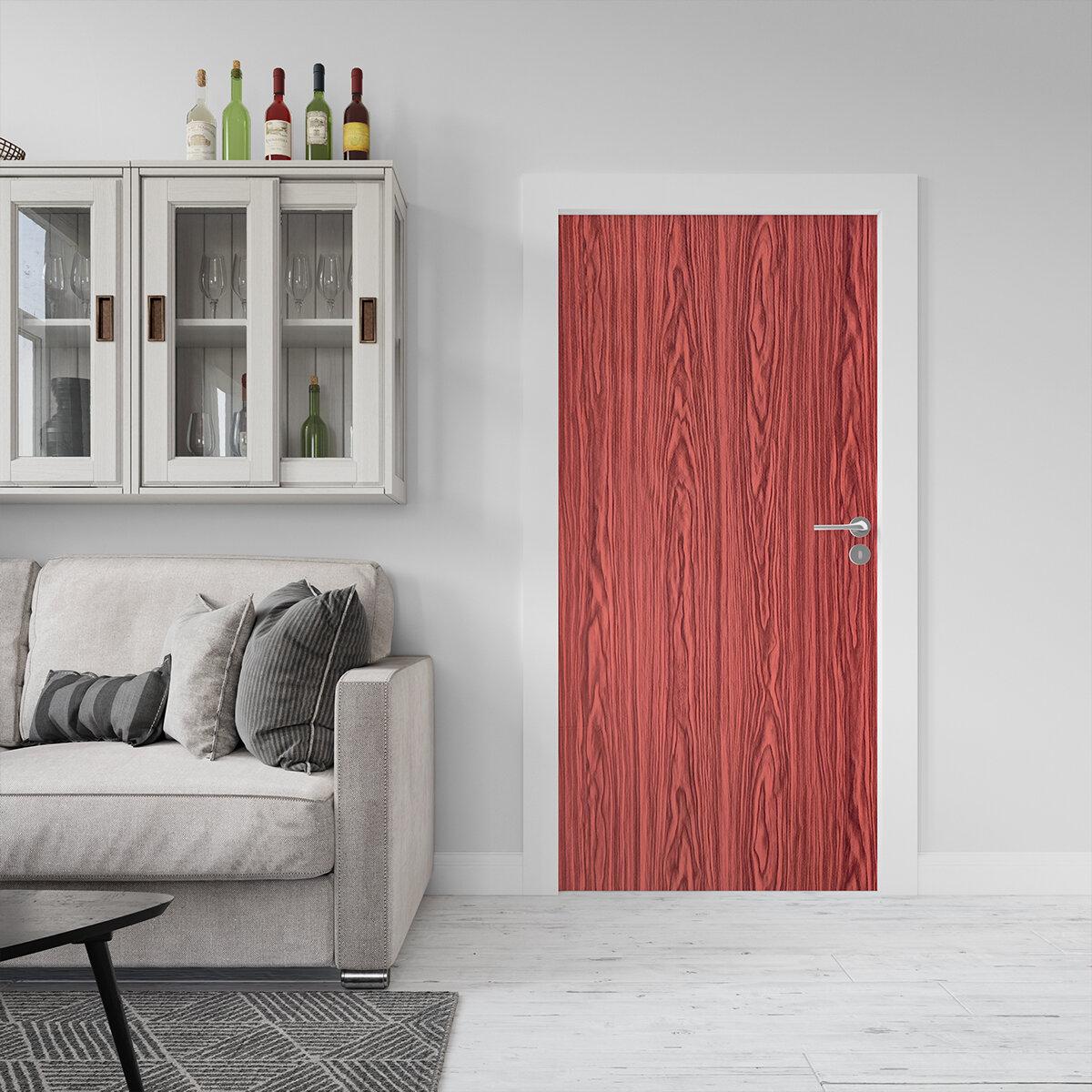 пленка для оклейки дверей и мебели 67см х 10м — интерьерный вариант на двери