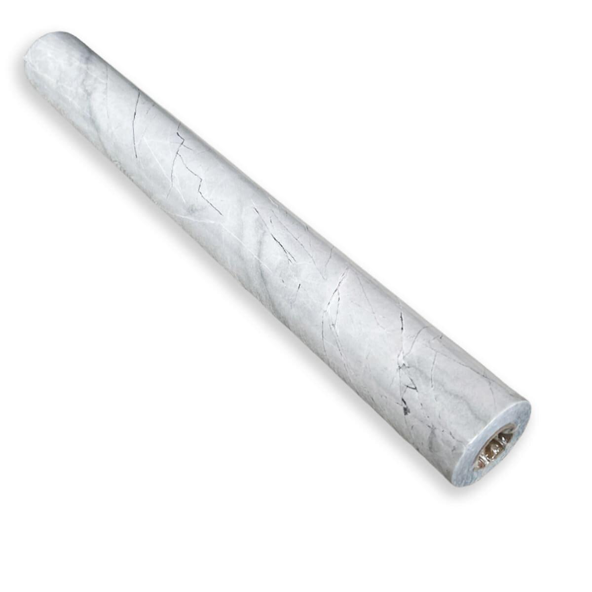 Рулон самоклеящейся пленки платиновый мрамор 0,45х10м с бумажной подложкой