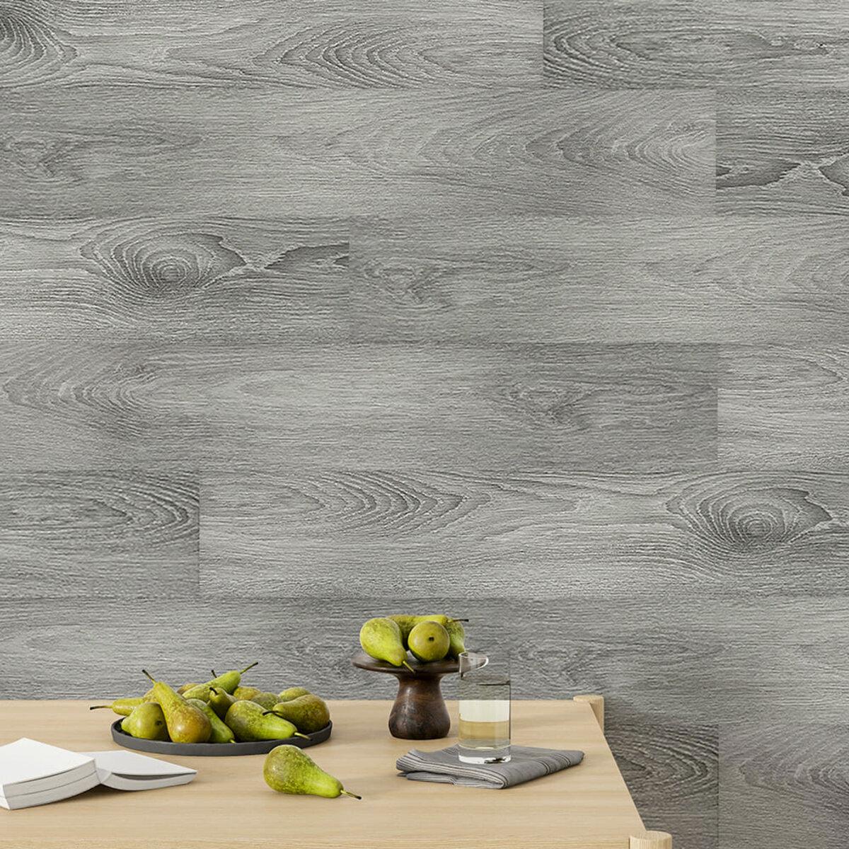 Виниловая самоклеящаяся плитка под ламинат 152х914 мм в интерьере — влагостойкое ПВХ покрытие