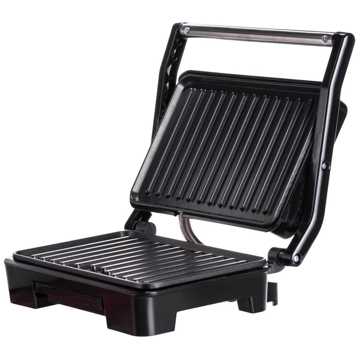 Прижимной электрогриль Sokany SK-223 с антипригарным покрытием и ребристыми пластинами