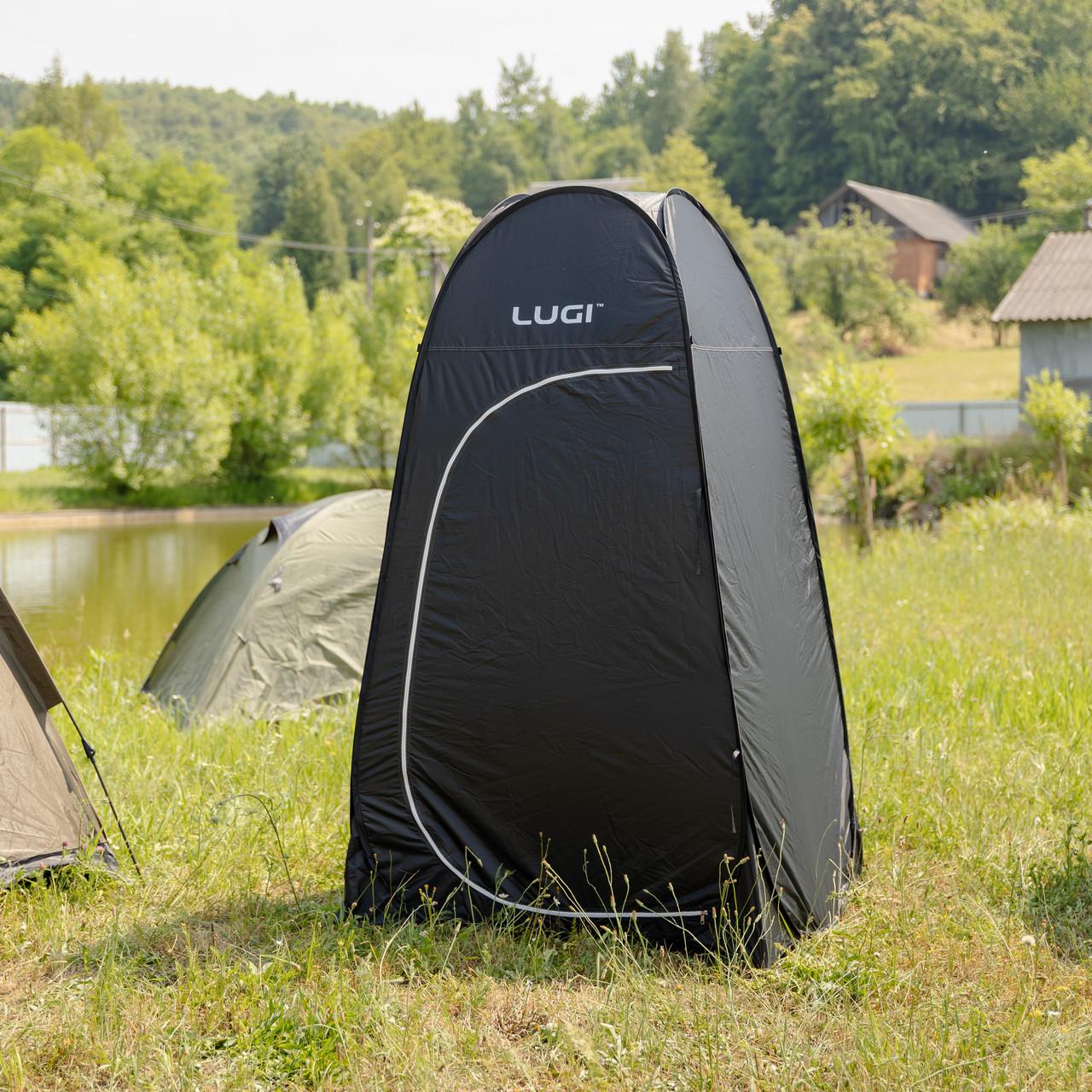 Туристическая палатка душ-туалет с внутренним карманом и автоматическим механизмом Pop-Up