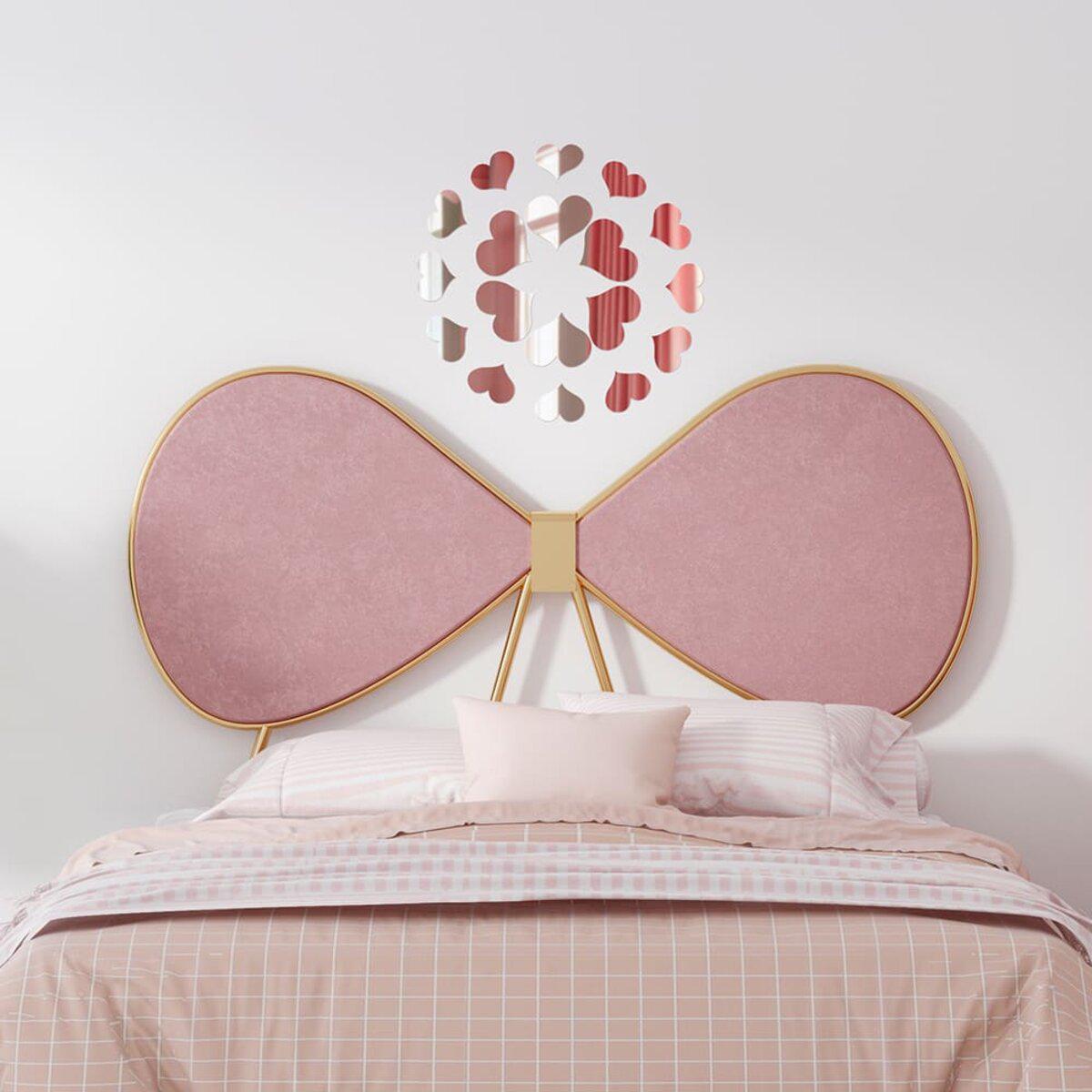 Зеркальные наклейки сердечки над ванной — декоративные зеркальные элементы для ванной