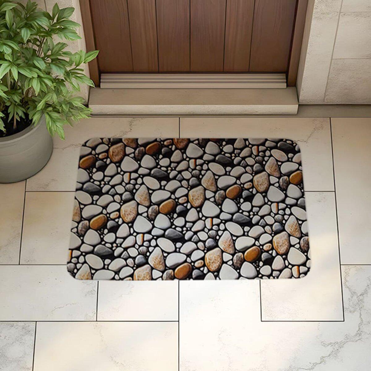 Коврик для ванной 40×60 см в прихожей — влагопоглощающий и антискользящий