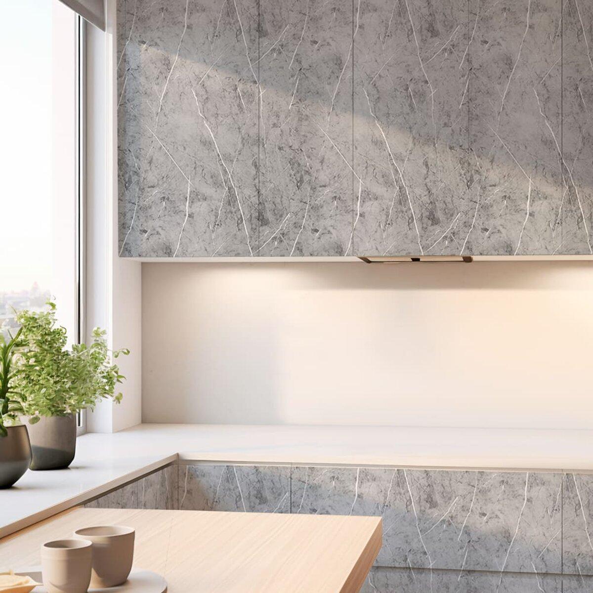 декоративная пленка для мебели и стен 60 см в интерьере кухни — применение на фасадах