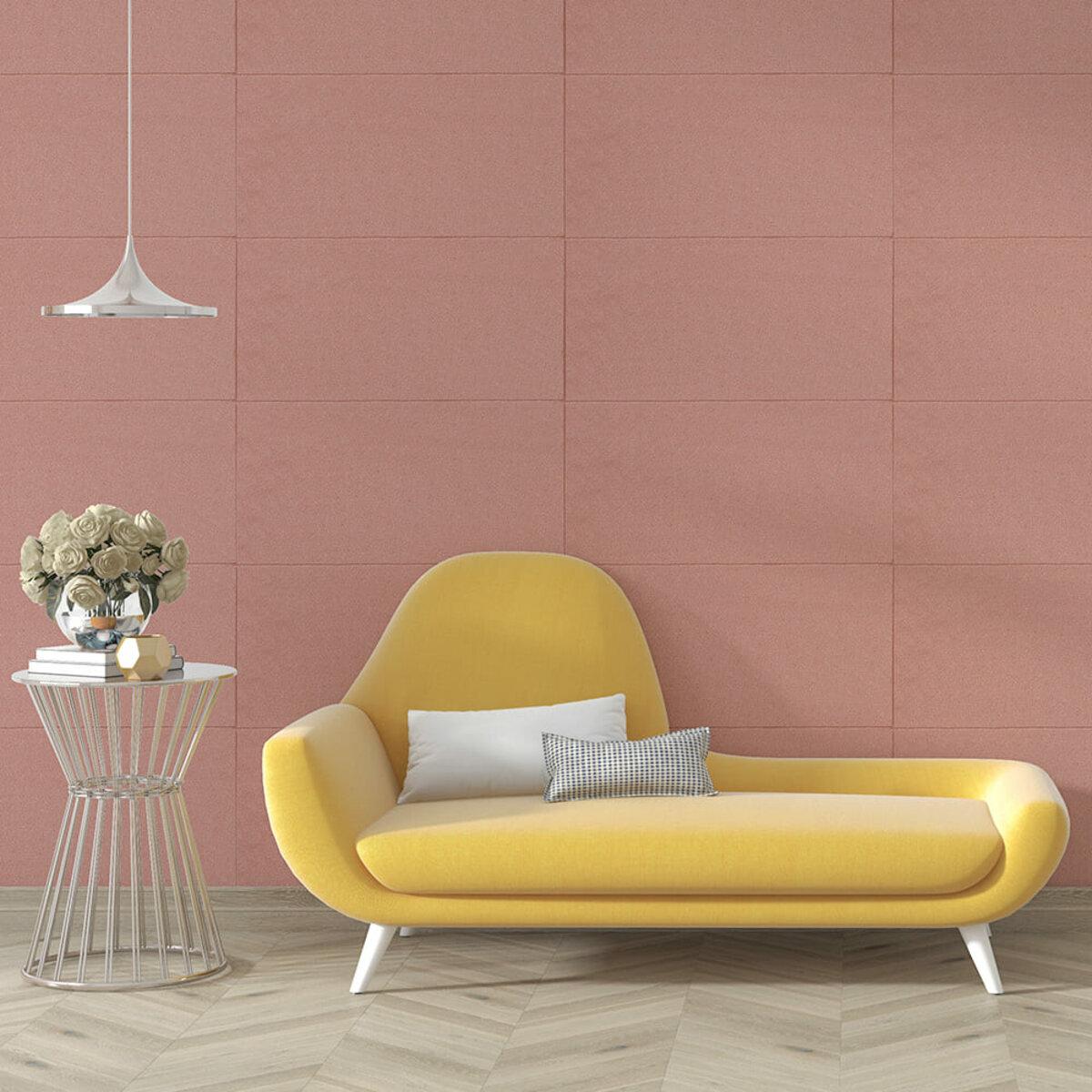 3D панели для стен самоклеящиеся в интерьере цвет кофе 700x700 мм