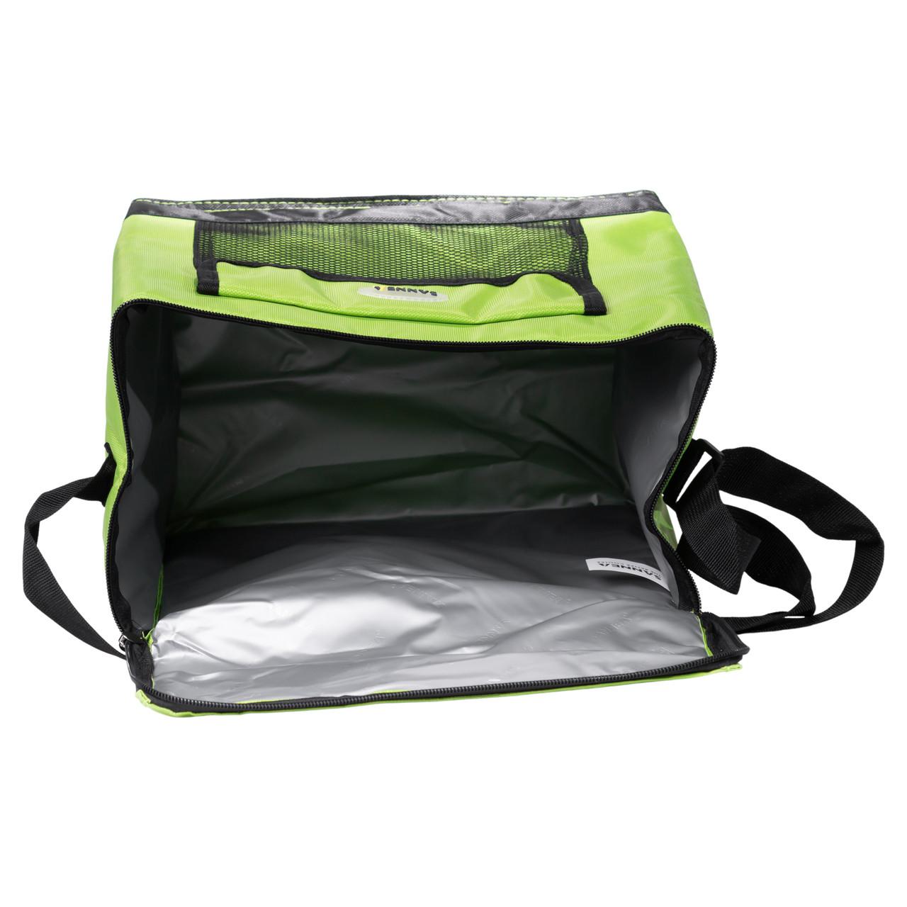 интерьер переносной изотермической сумки для продуктов 18 л с серебристой подкладкой