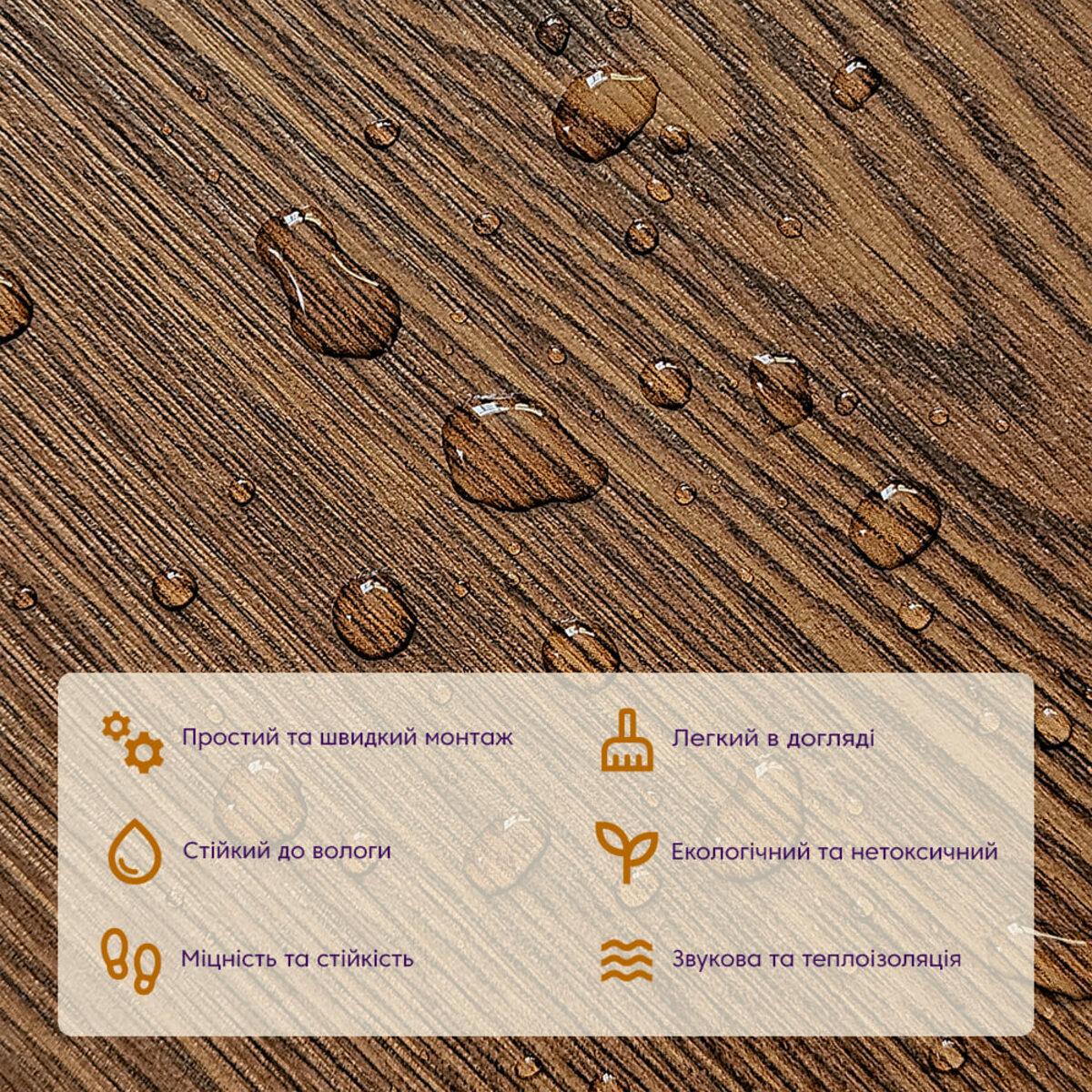 Влагостойкое самоклеящееся покрытие LVT 1.5 мм с защитным слоем — влагостойкое напольное покрытие под дерево