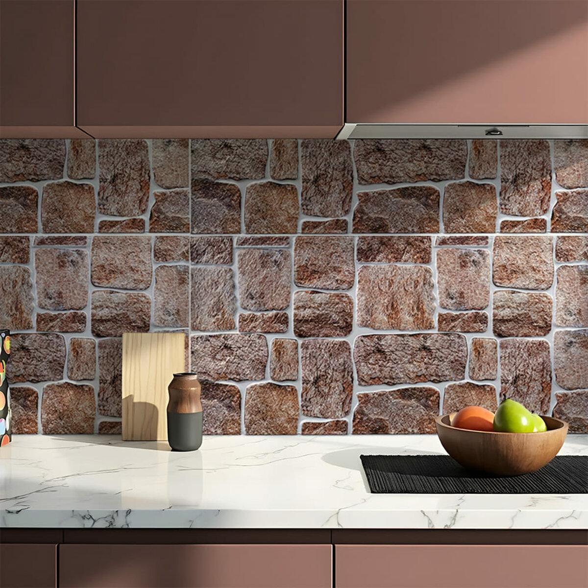 панели ПВХ для стен 960x480 интерьер под камень — декоративная ПВХ панель