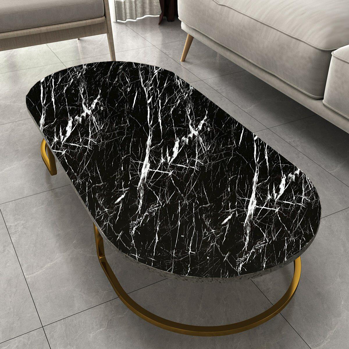 самоклеящаяся пленка черный мрамор в интерьере — оформление столешницы и мебели