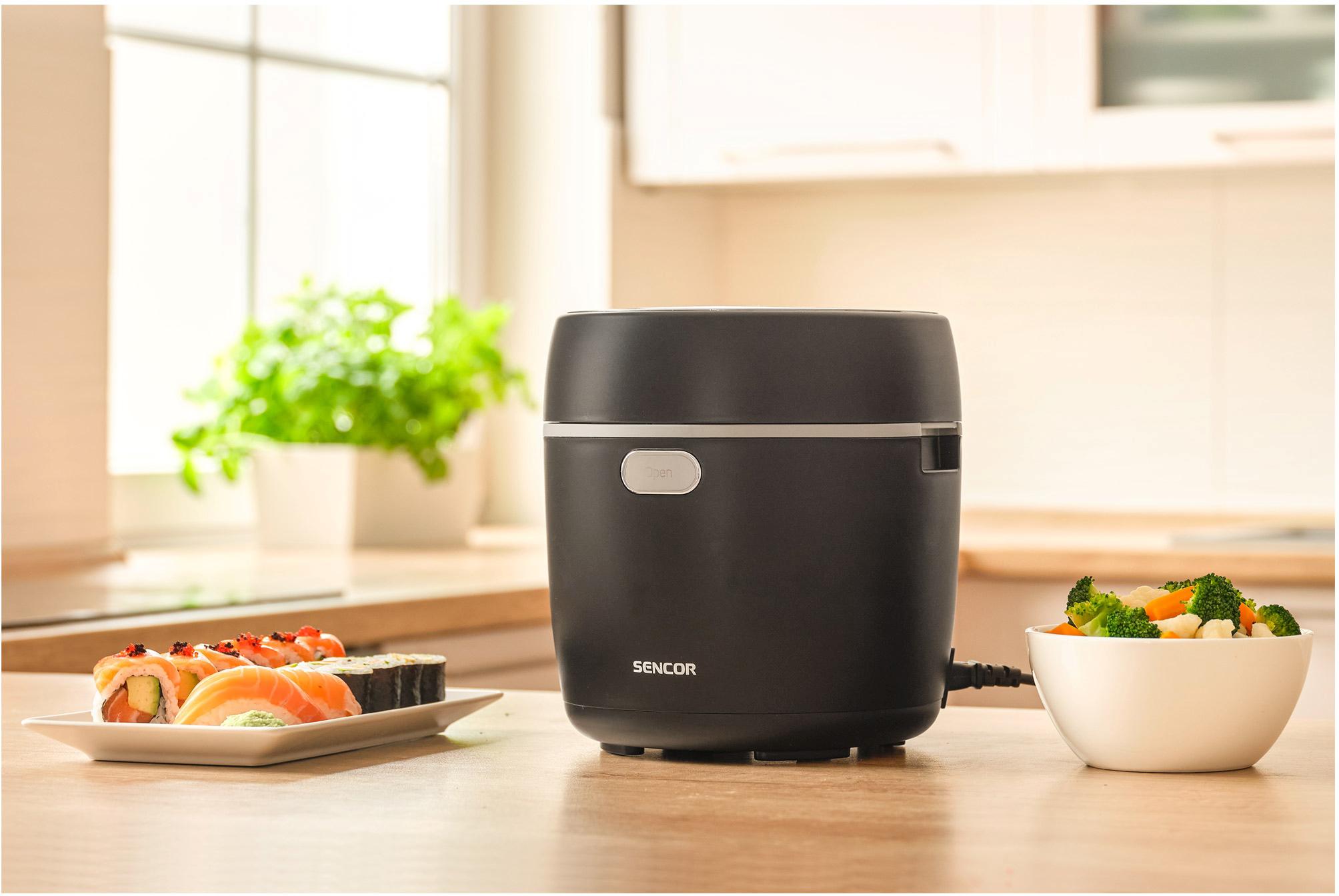 мини рисоварка на пару 0.6 л Sencor в интерьере — приготовление риса и паровых блюд