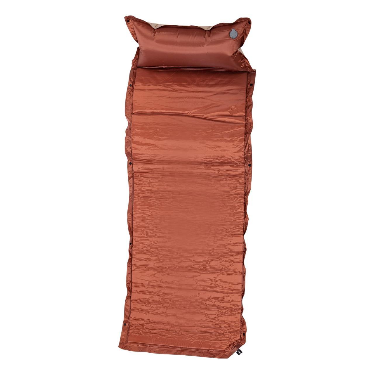 Туристический матрас для кемпинга 175х65х4 см — надувной матрас с подголовником, полный вид