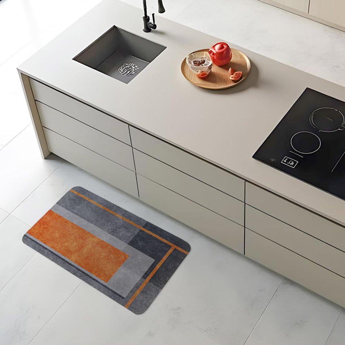 коврик диатомитовый для кухни 40x60 см быстро сохнет и не скользит