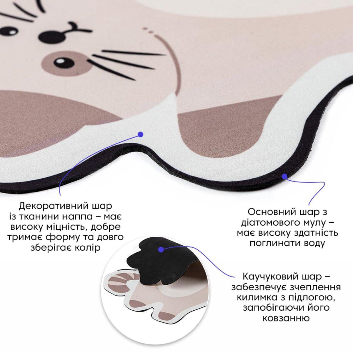 крупный план слоев диатомитового коврика антискользящая основа наппа