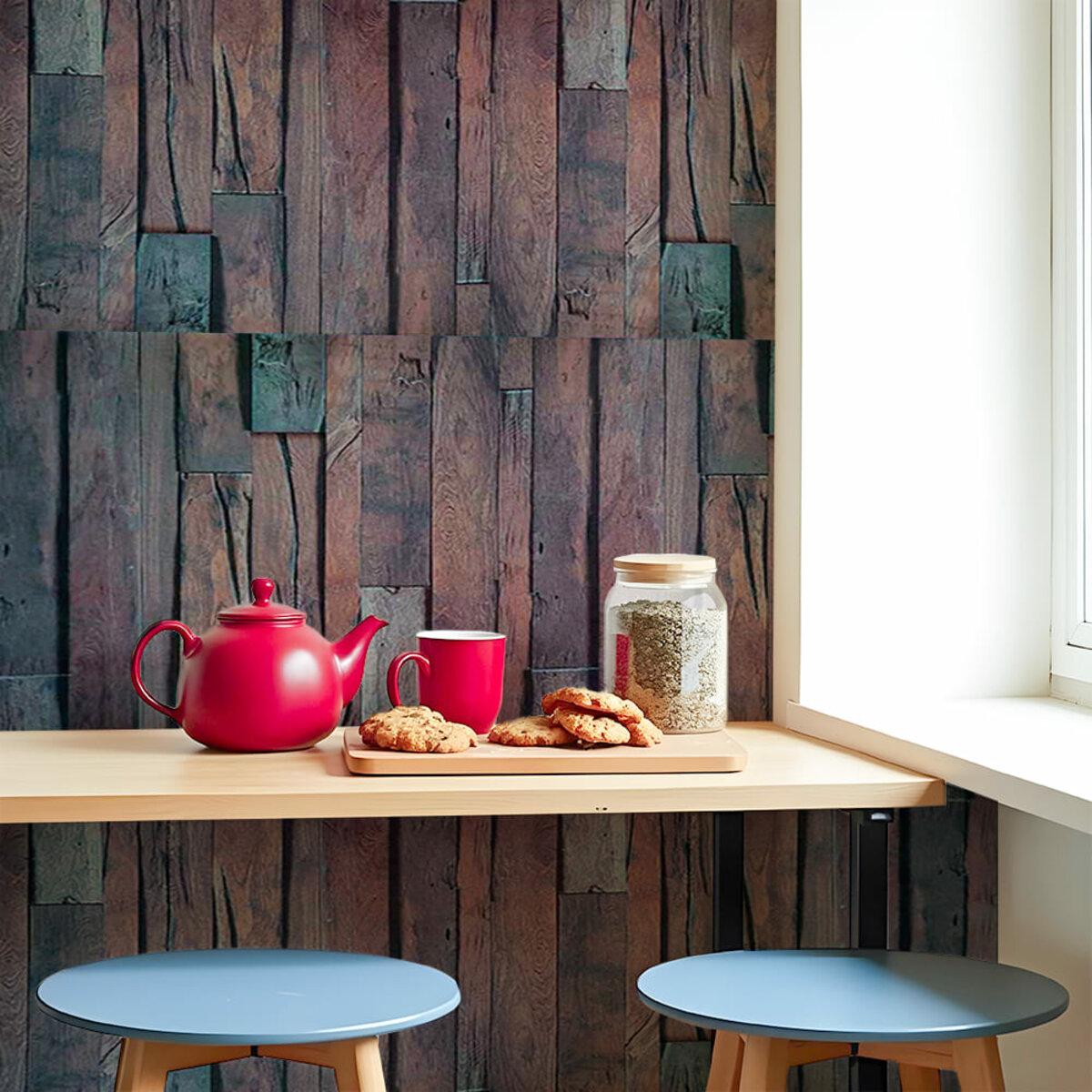 ПВХ панель 960x480x4 мм в интерьере — декоративные панели ПВХ под дерево