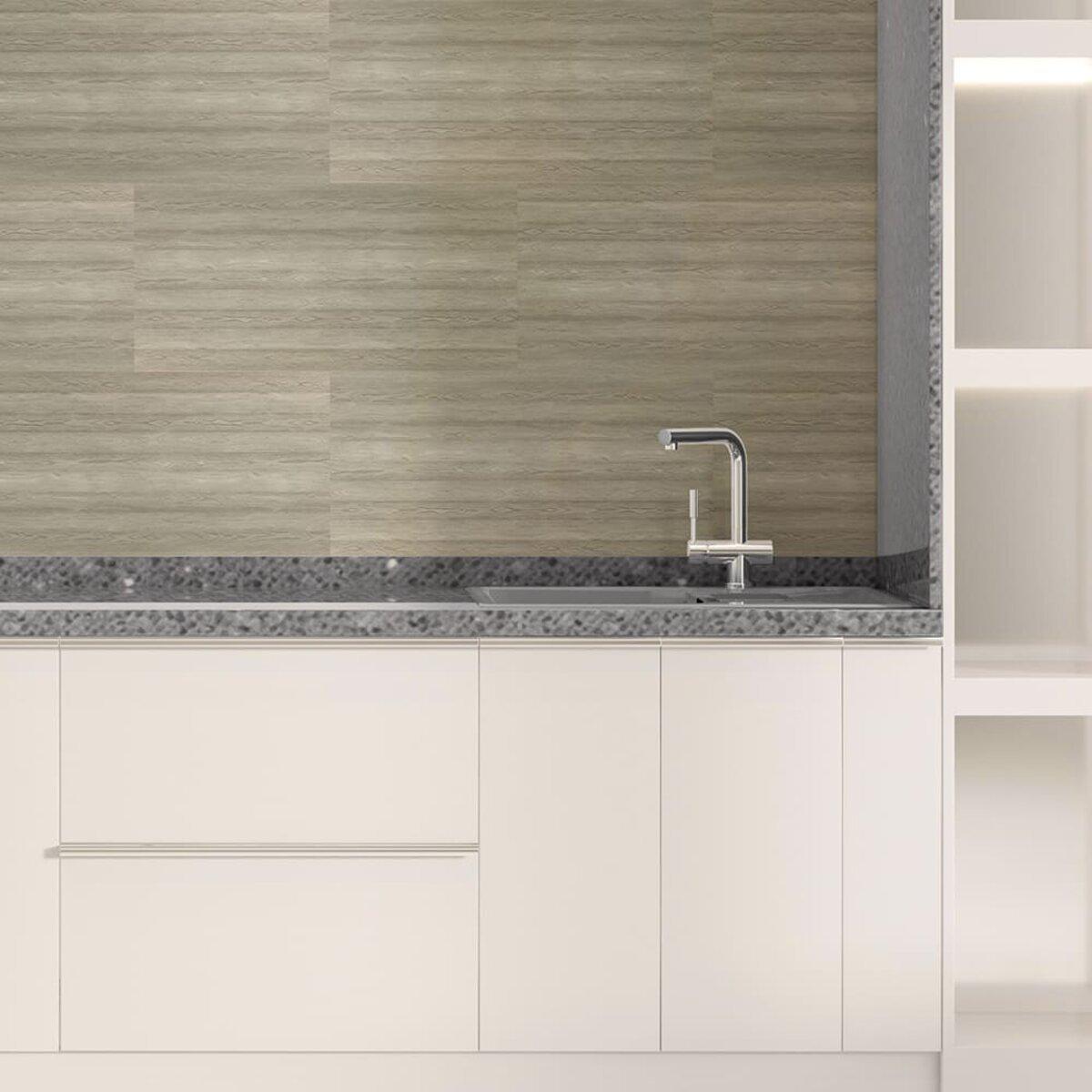 влагостойкая декоративная панель для кухни PET 600x300 мм — интерьерный пример