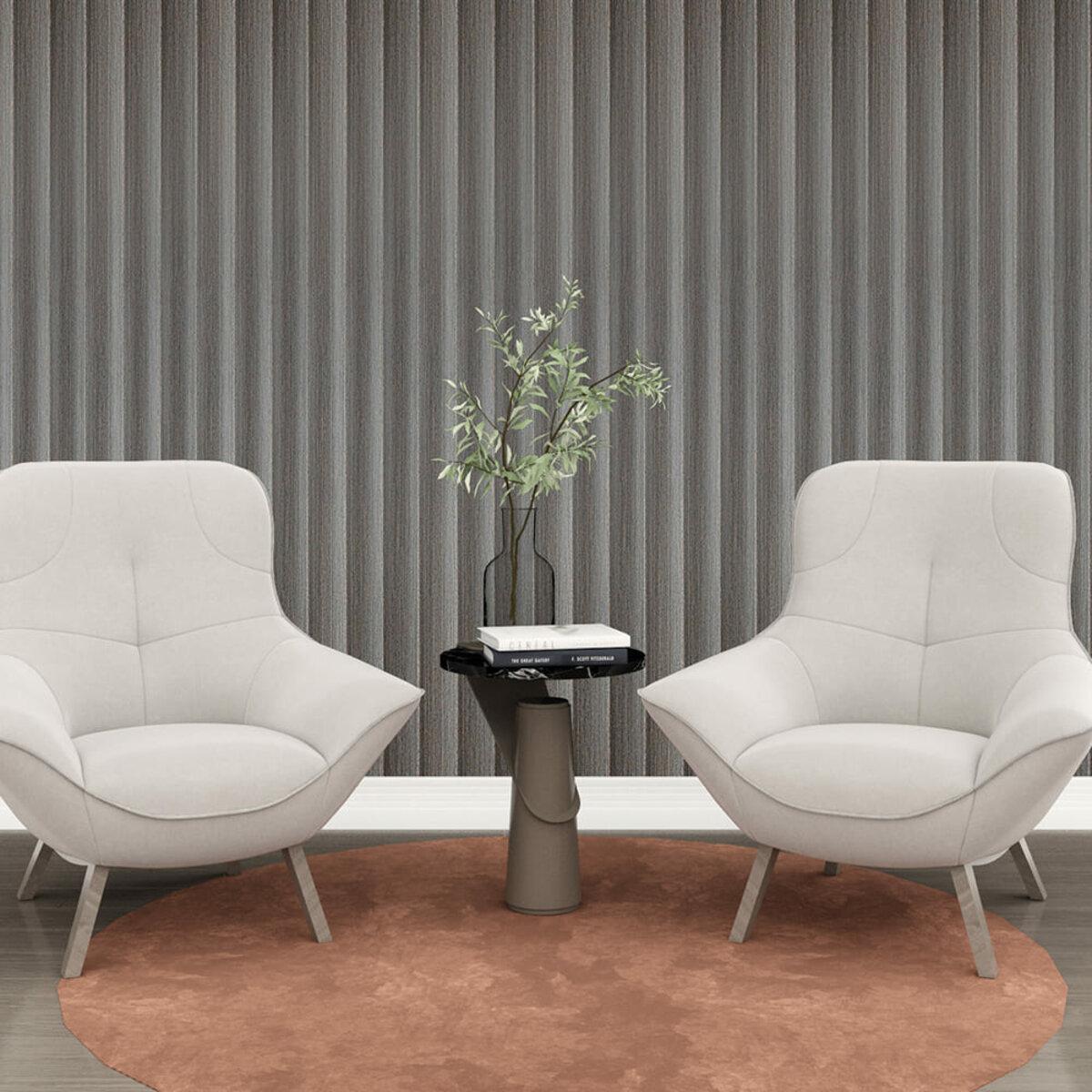 Декоративна рейка під дерево в інтер’єрі сучасної кімнати, монтаж на стіні