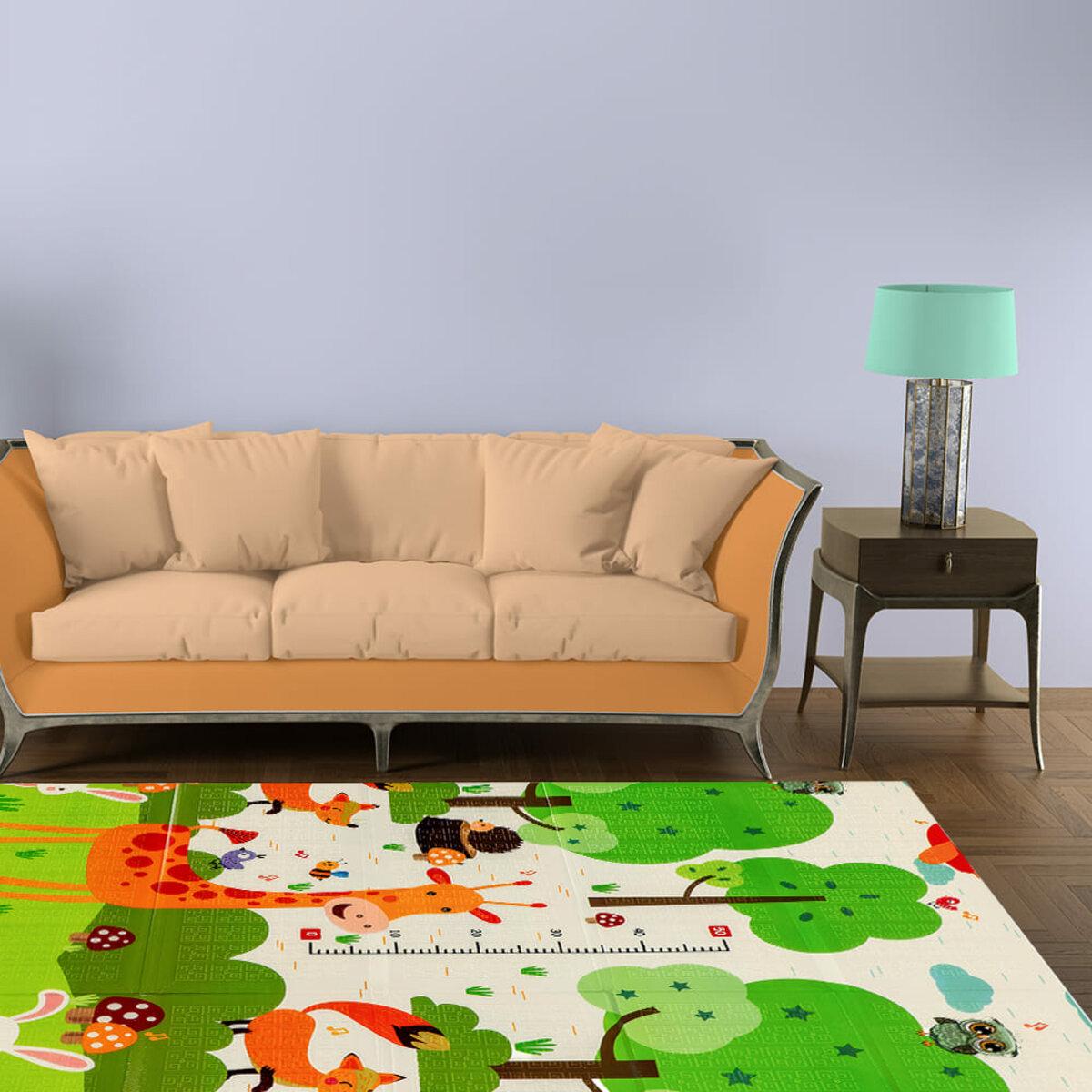 Дитячий складний килимок Зростомір в інтер’єрі дитячої кімнати