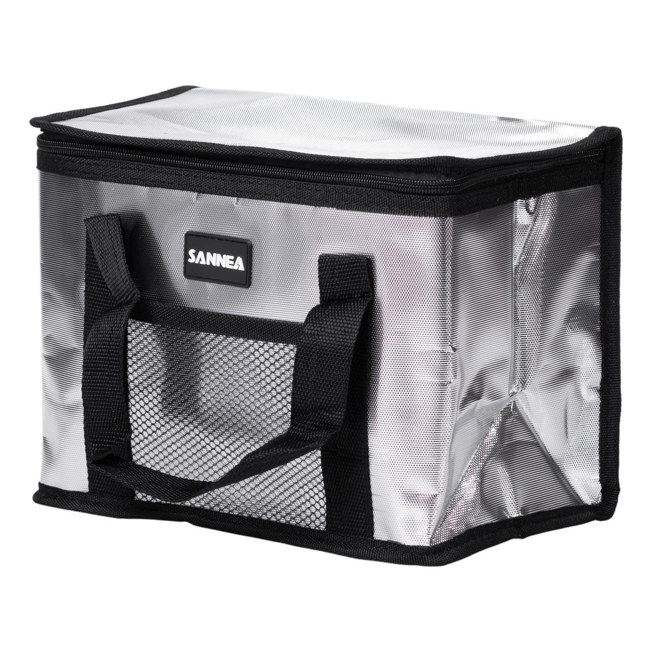 Портативная сумка‑холодильник 8 л с сетчатым карманом для ланча и пикника