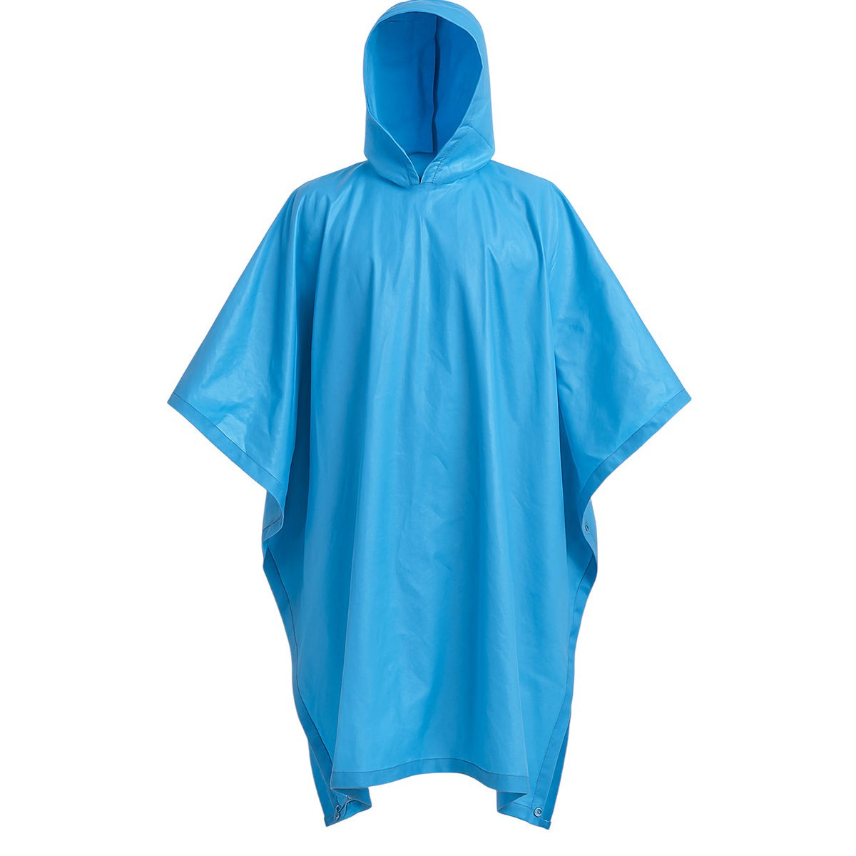 Блакитне дощовик-пончо з капюшоном, універсальна накидка від дощу для походу та велосипеда