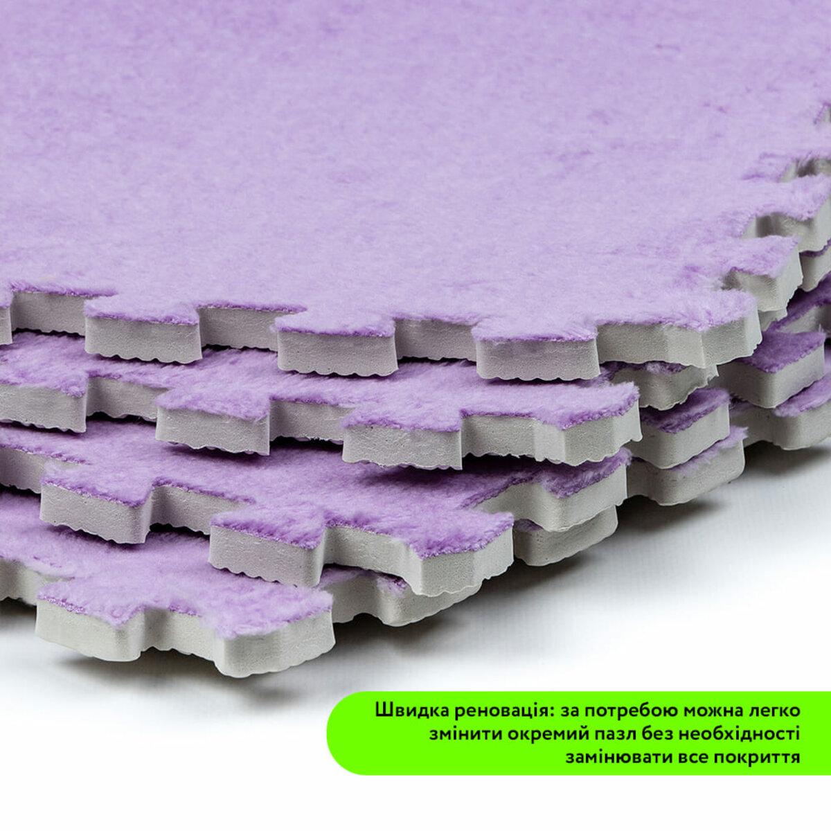 крупный план плюшевых пазлов EVA 10мм ворс 3.5мм мягкие плитки