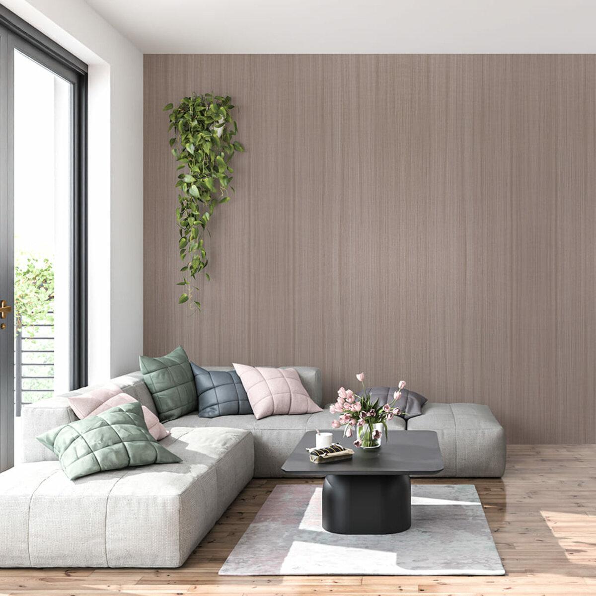 Виниловая рулонная плитка для стен 600x3000x2 мм в интерьере — имитация натуральных материалов