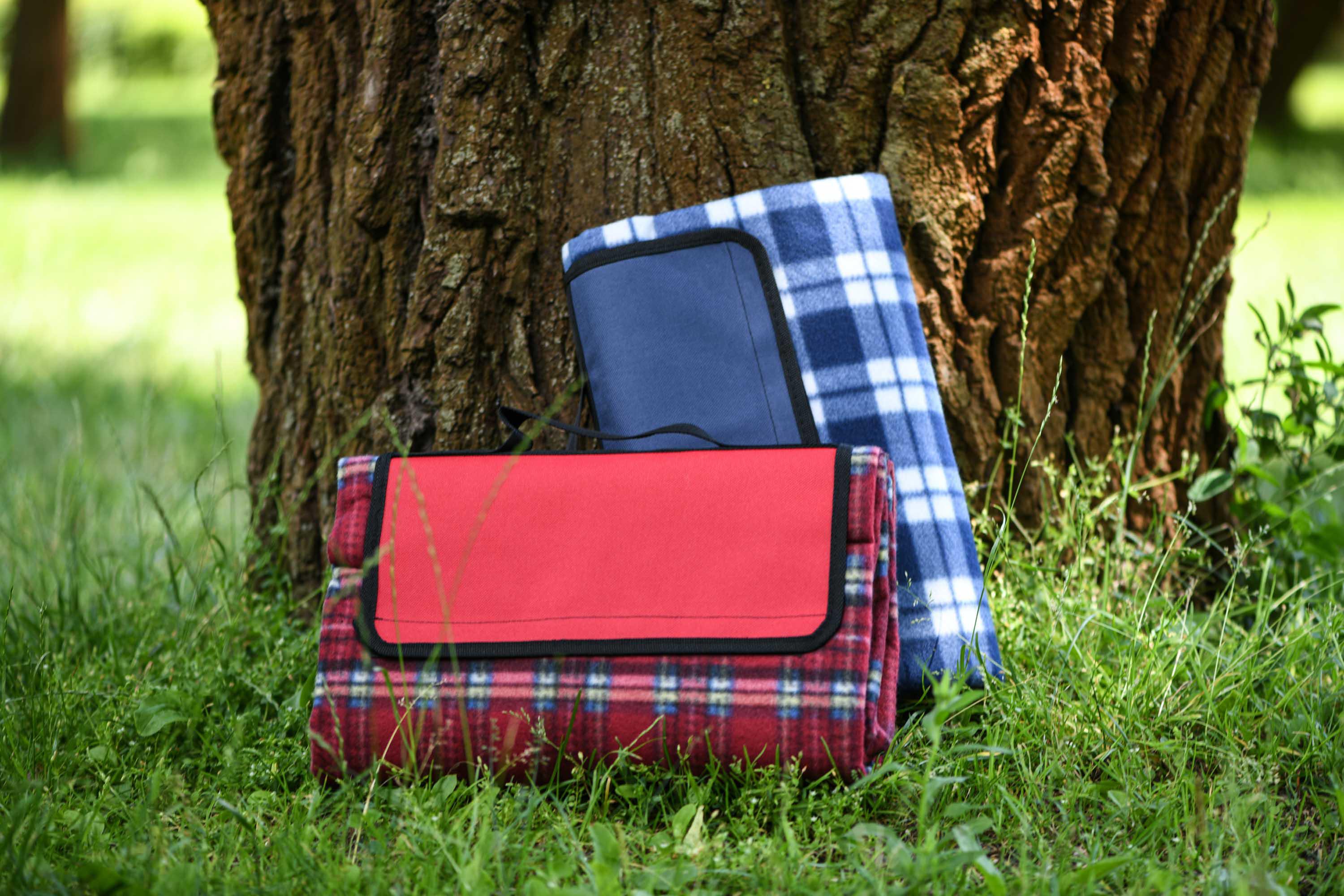 плед для пикника с влагозащитой ARDESTO 130x170 клетка синий