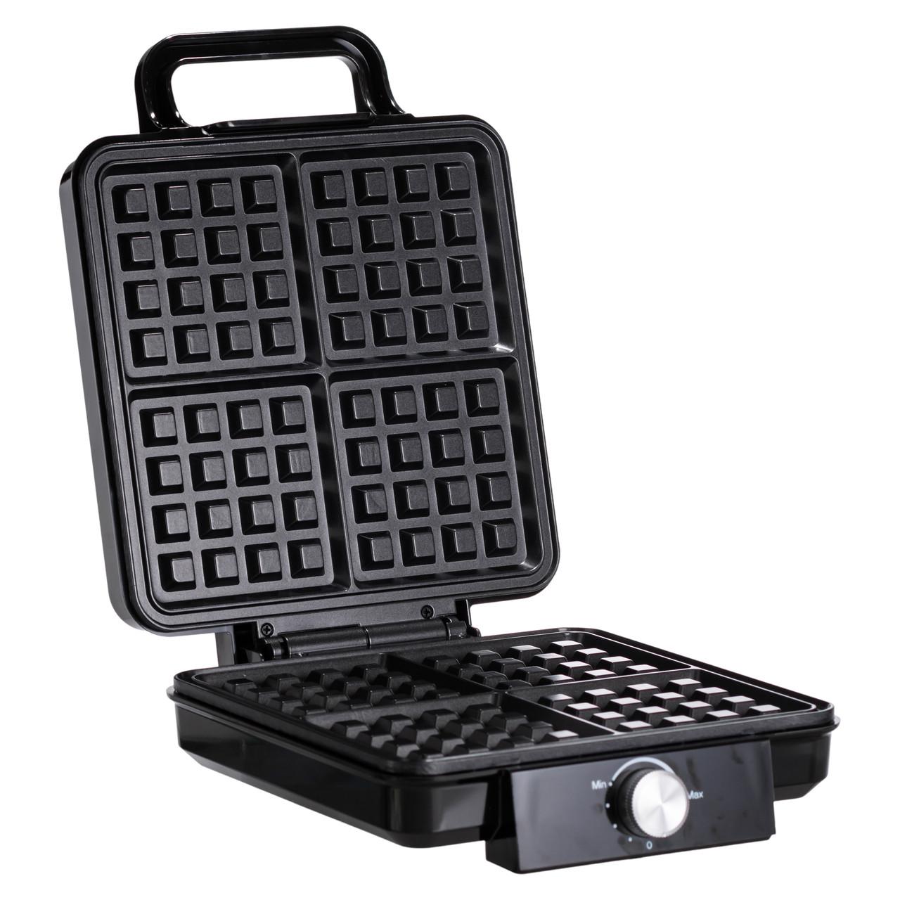 Антипригарное покрытие и регулировка температуры на вафельнице для бельгийских вафель Sokany SK-08031