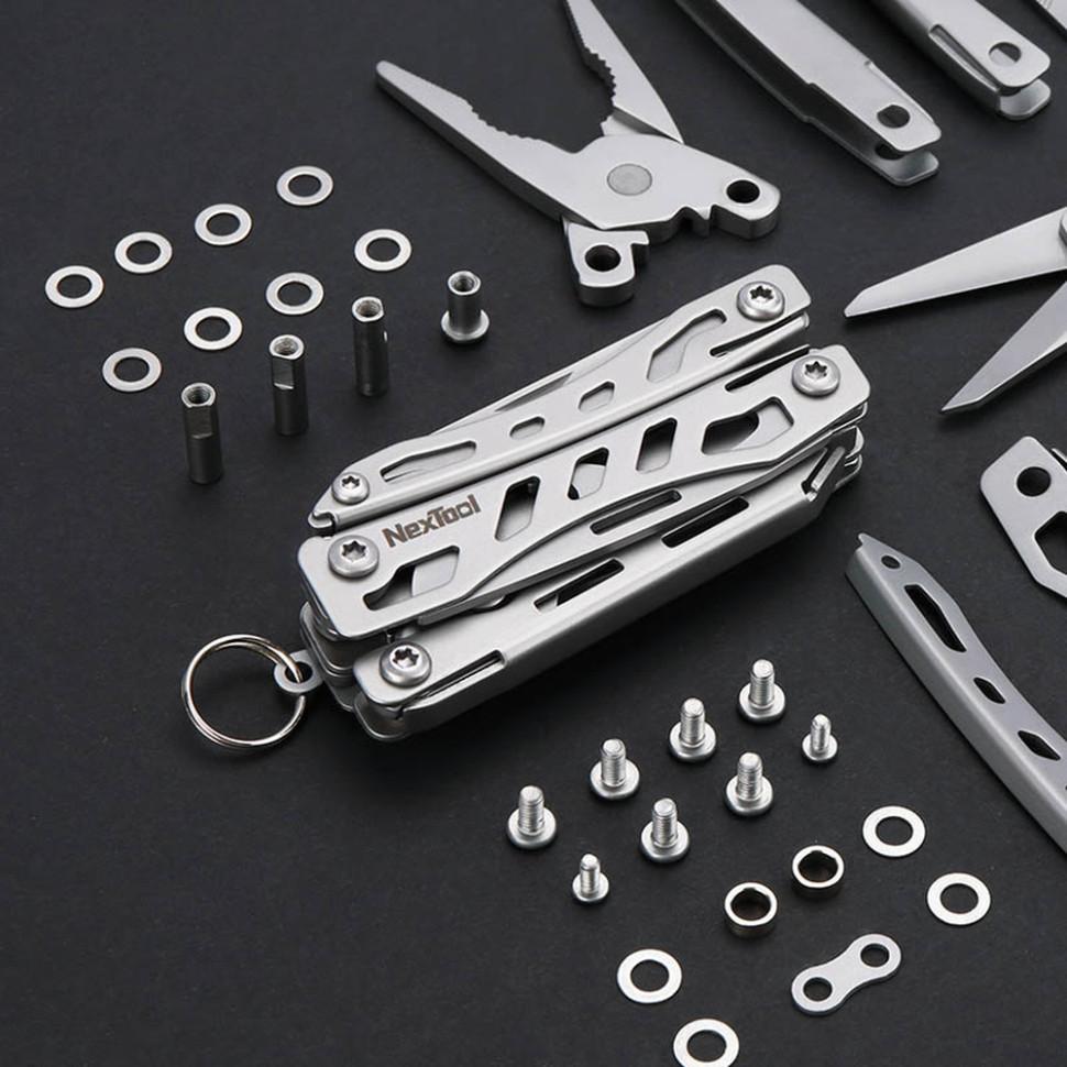 кишеньковий мультитул NexTool Mini Flagship зелений у компактному складеному вигляді