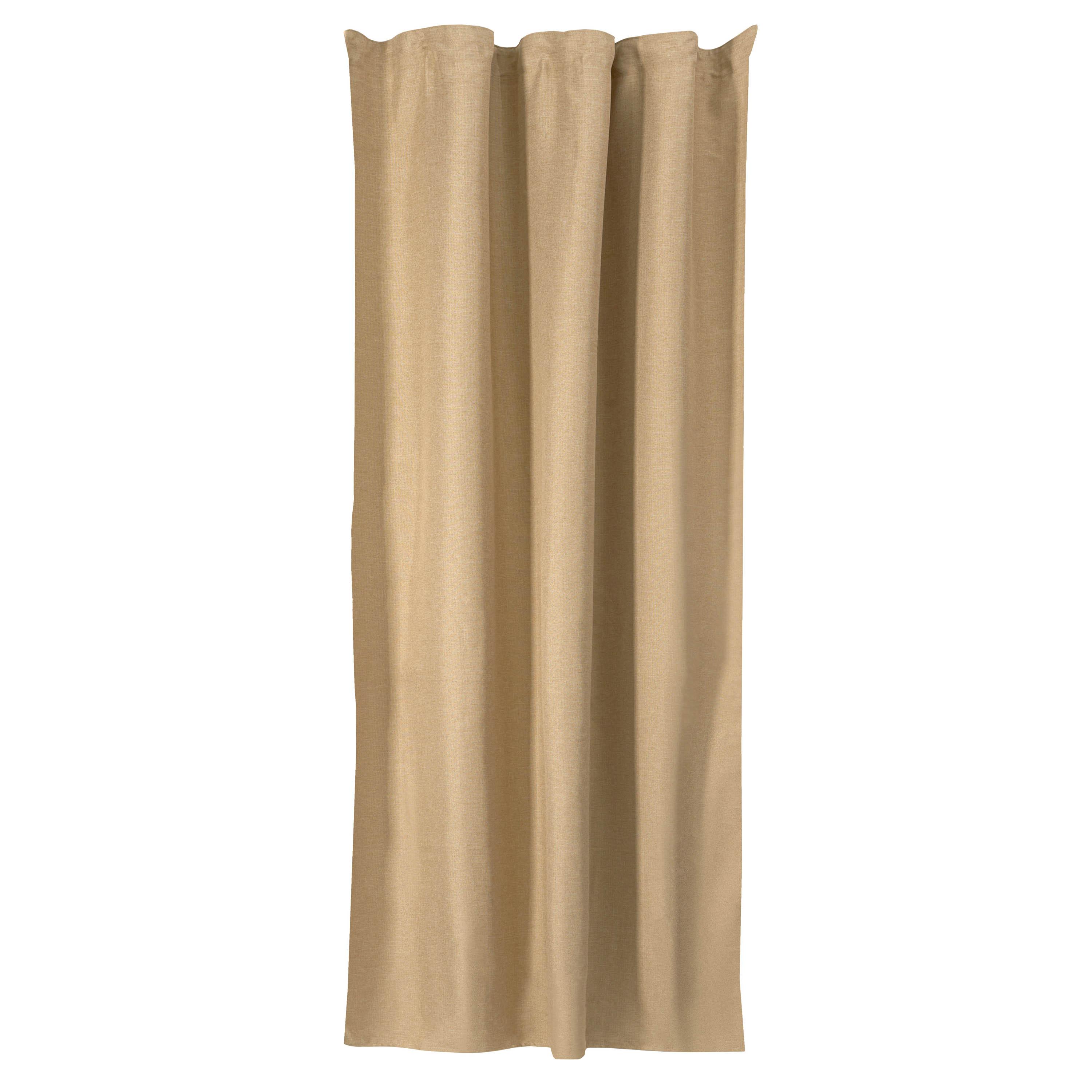 плотные блекаут шторы песочного цвета 150х270 рогожка